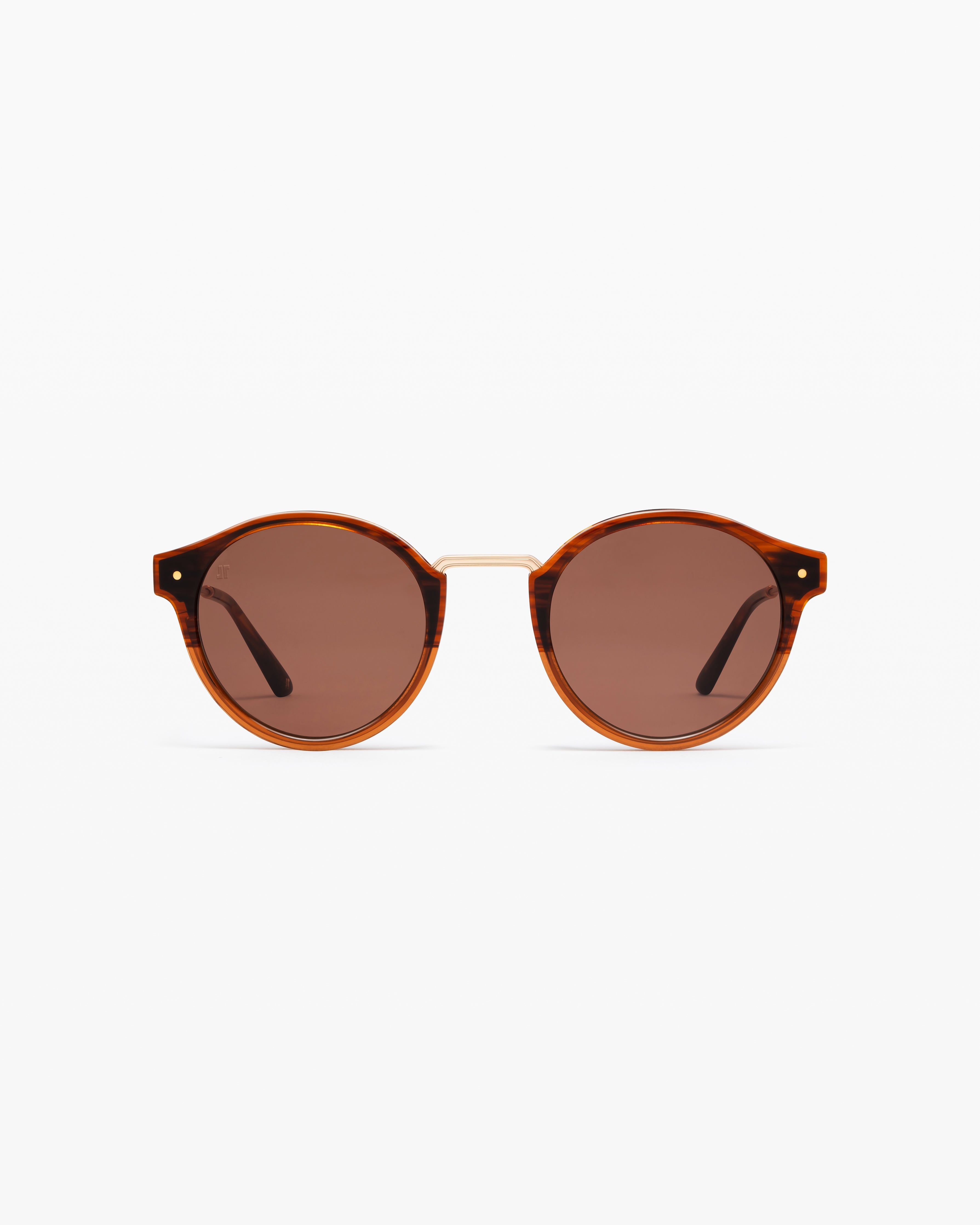 jimmy-fairly-la-real-m-marron-lunettes-de-soleil-pantos-rondes image 1