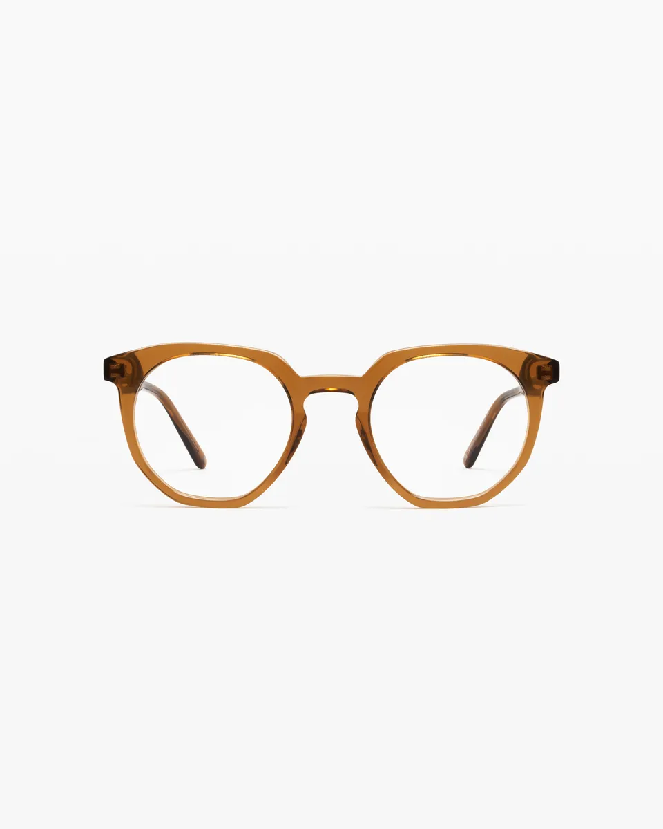 jimmy-fairly-la-lennon-lunettes-de-vue-hexagonales-homme-en-ac-tate-marron-verre image 1