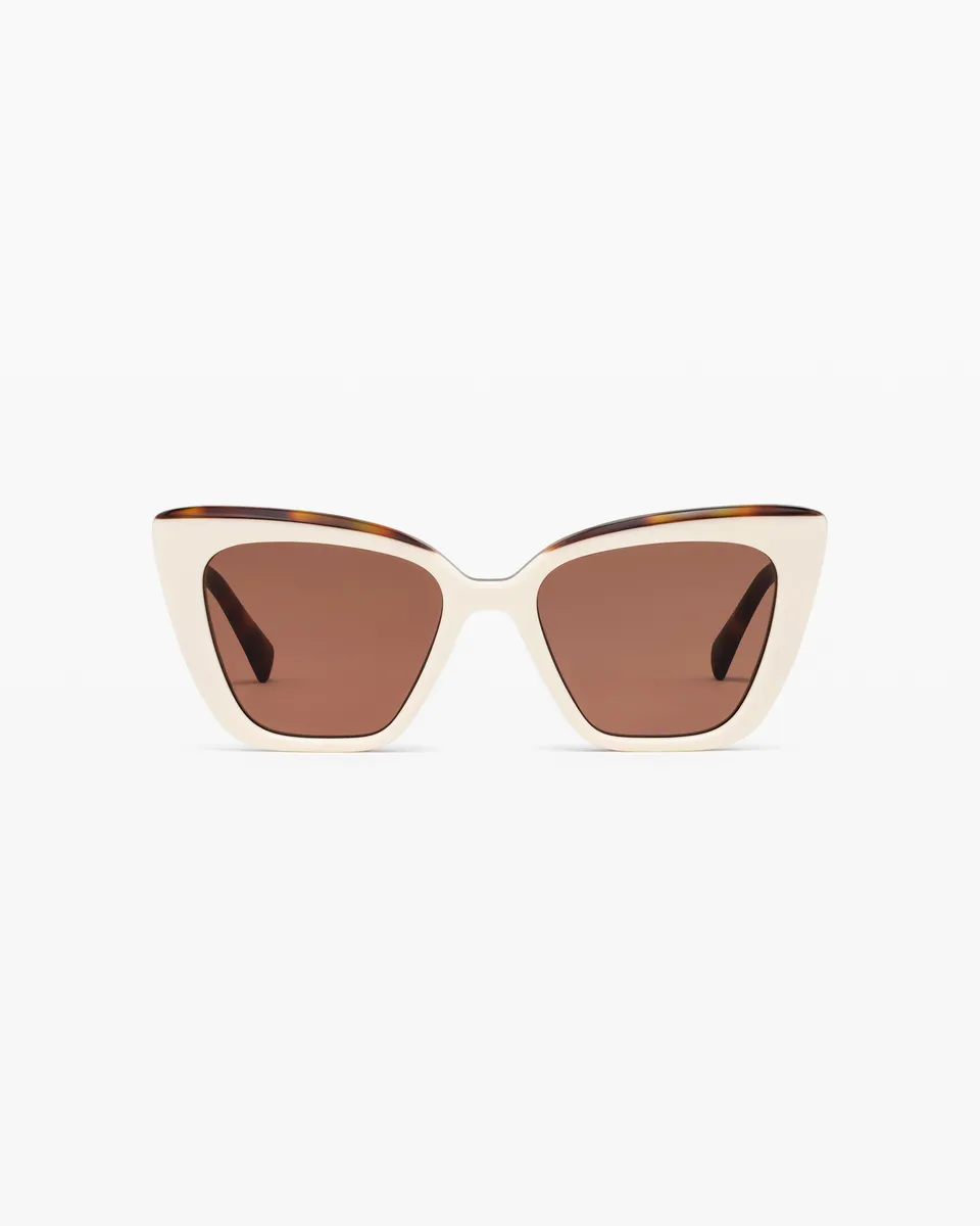 jimmy-fairly-la-hanae-lunettes-de-soleil-papillon-cr-me-medium image 1