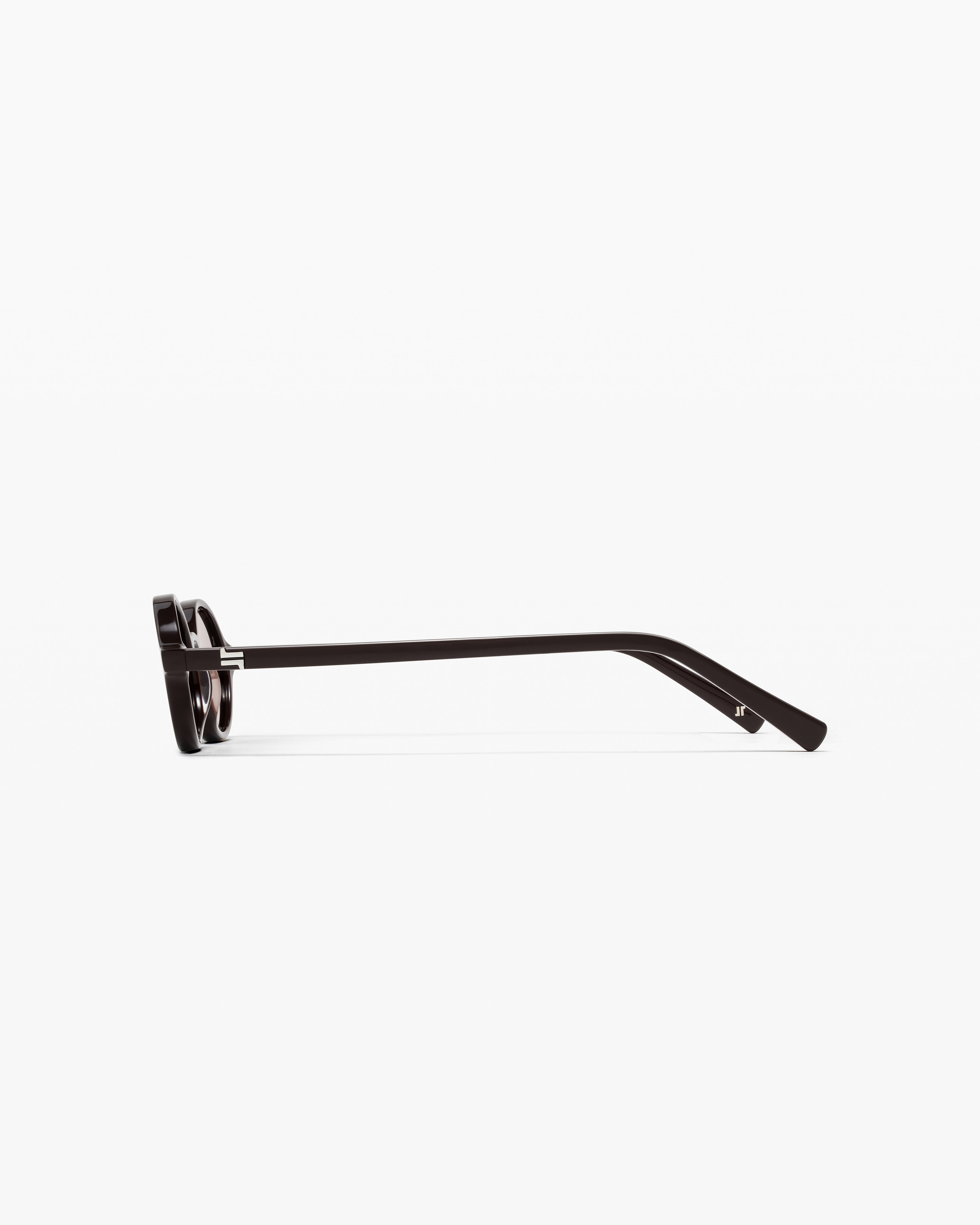 jimmy-fairly-la-elvie-slim-lunettes-de-soleil-ovales-slim-en-ac-tate-brun-style- image 3