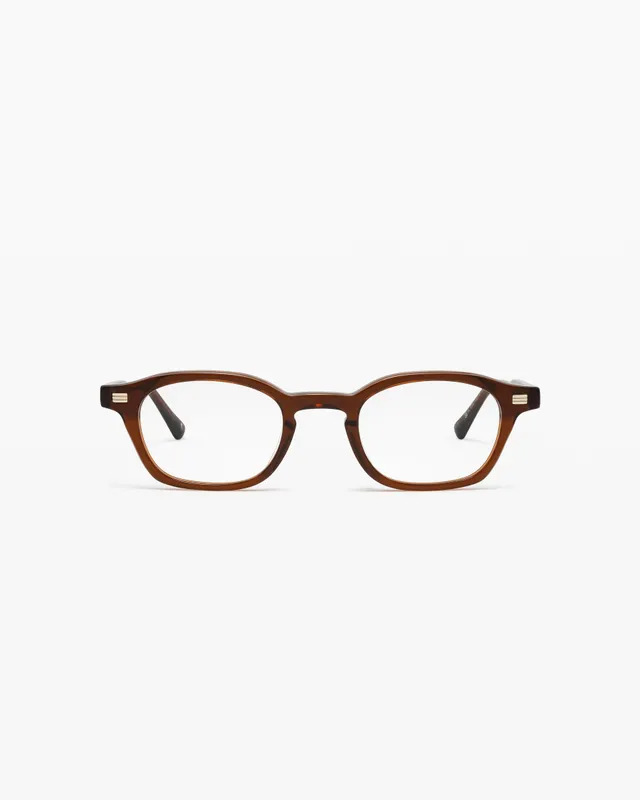 jimmy-fairly-la-clinton-lunettes-de-vue-rectangulaires-ac-tate-marron image 1