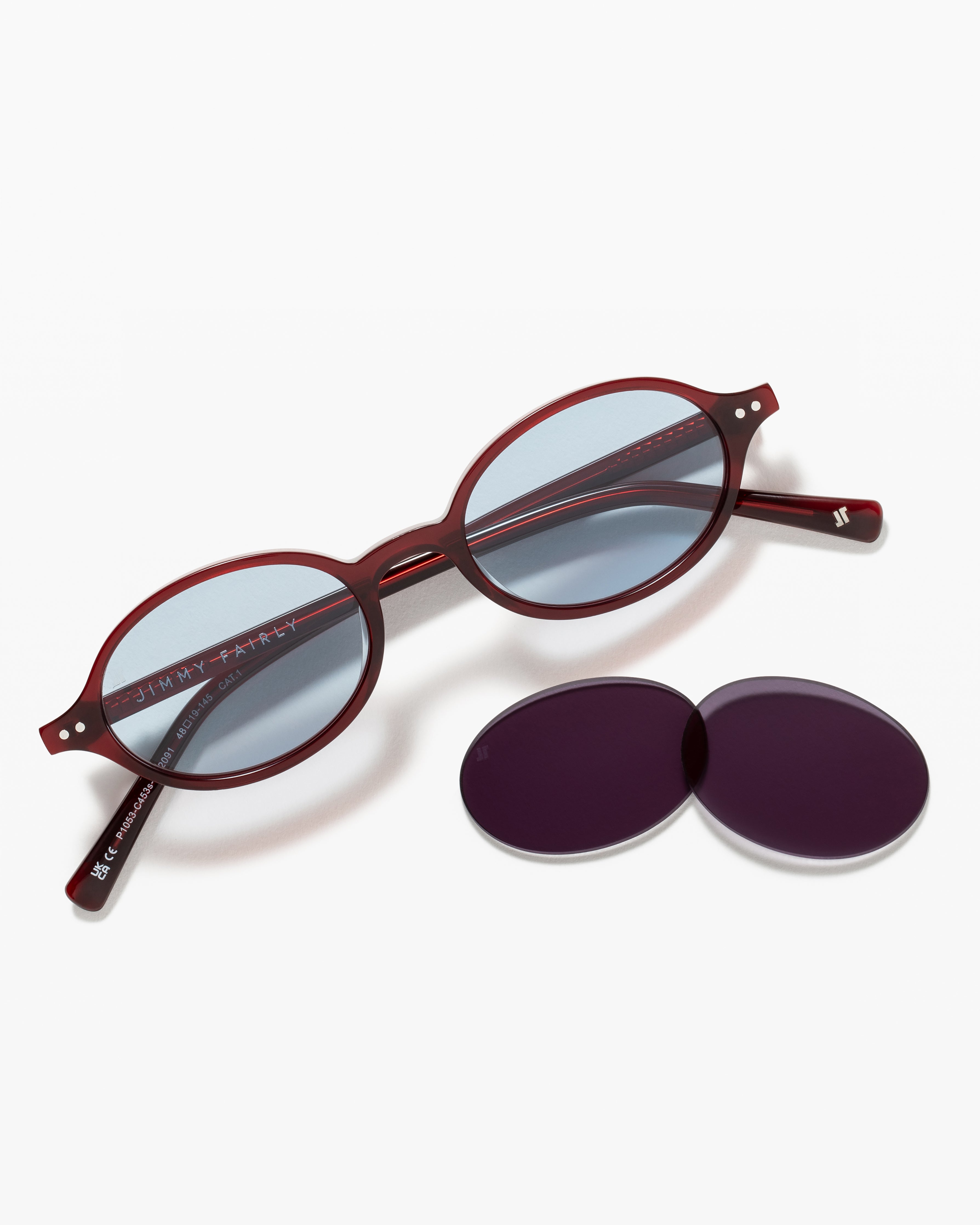 jimmy-fairly-la-elvie-slim-jf-colors-lunettes-de-soleil-ovales-rouge-cat-gorie-1 image 4