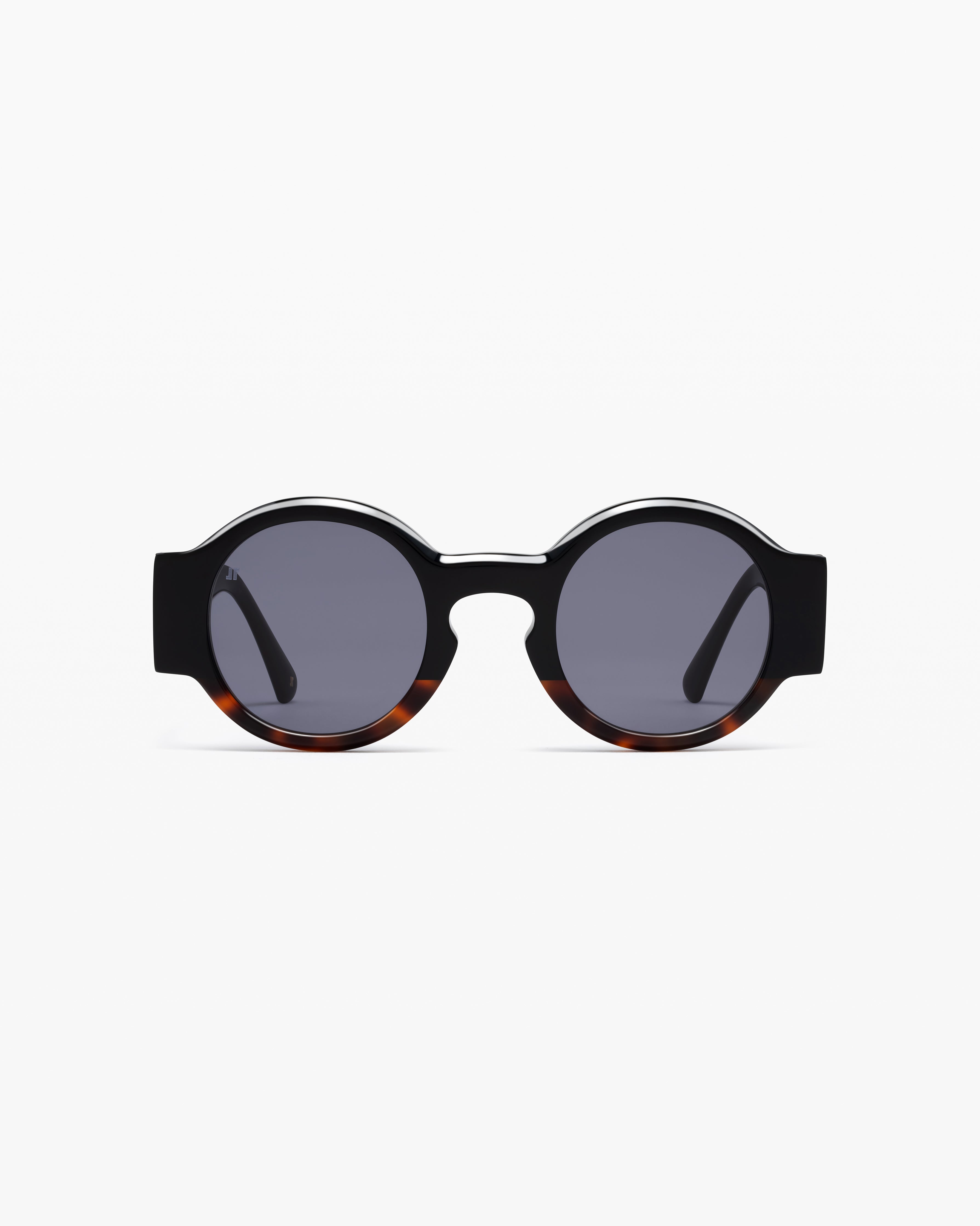 jimmy-fairly-la-nava-lunettes-de-soleil-rondes-femme-ac-tate-noir-verres-cat-gor image 1
