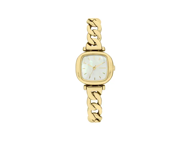 komono-moneypenny-revolt-gold-white-montre-femme-minimaliste-dor-e image 1