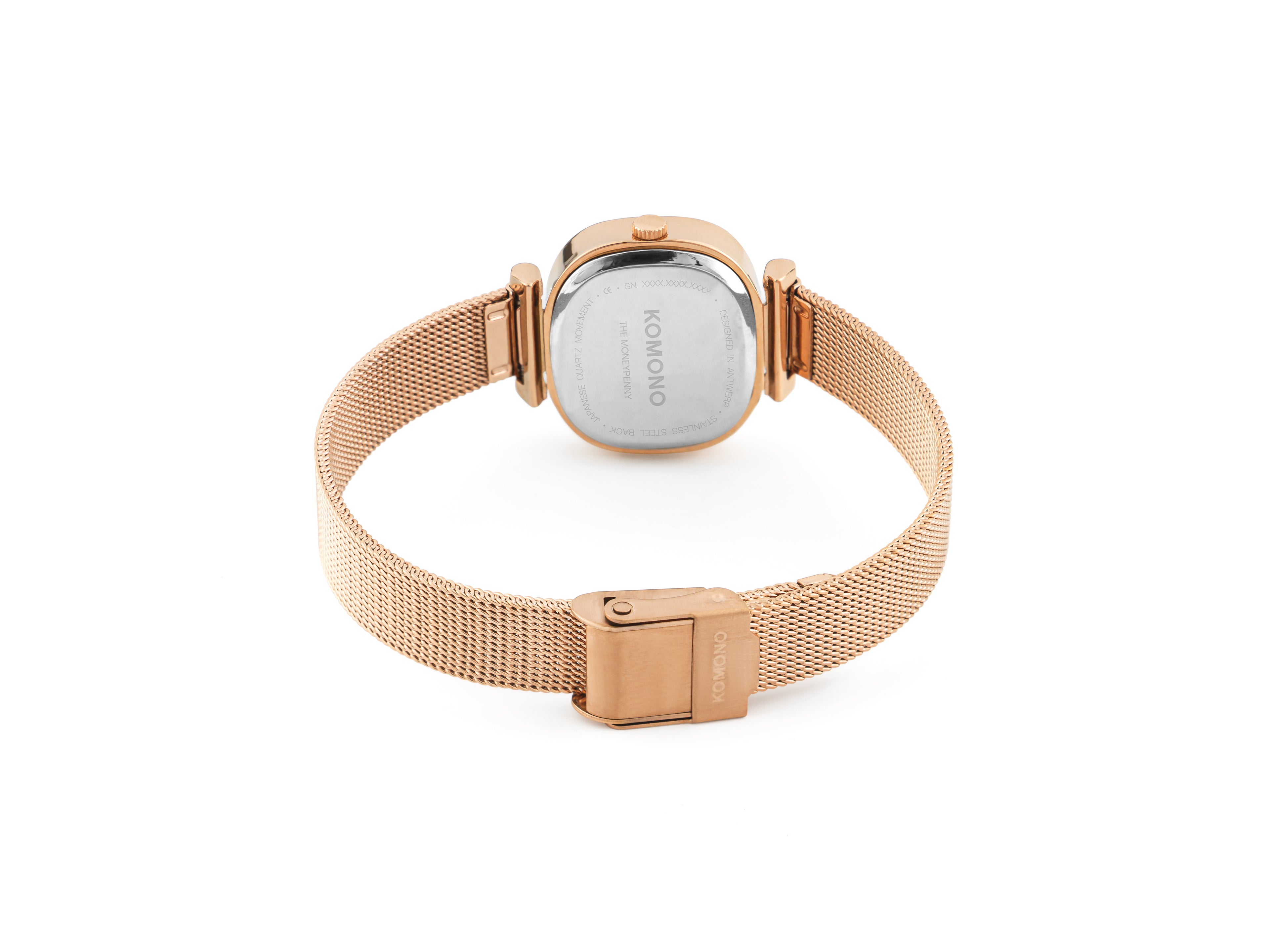 komono-moneypenny-wave-royale-rose-gold-mint-montre image 3