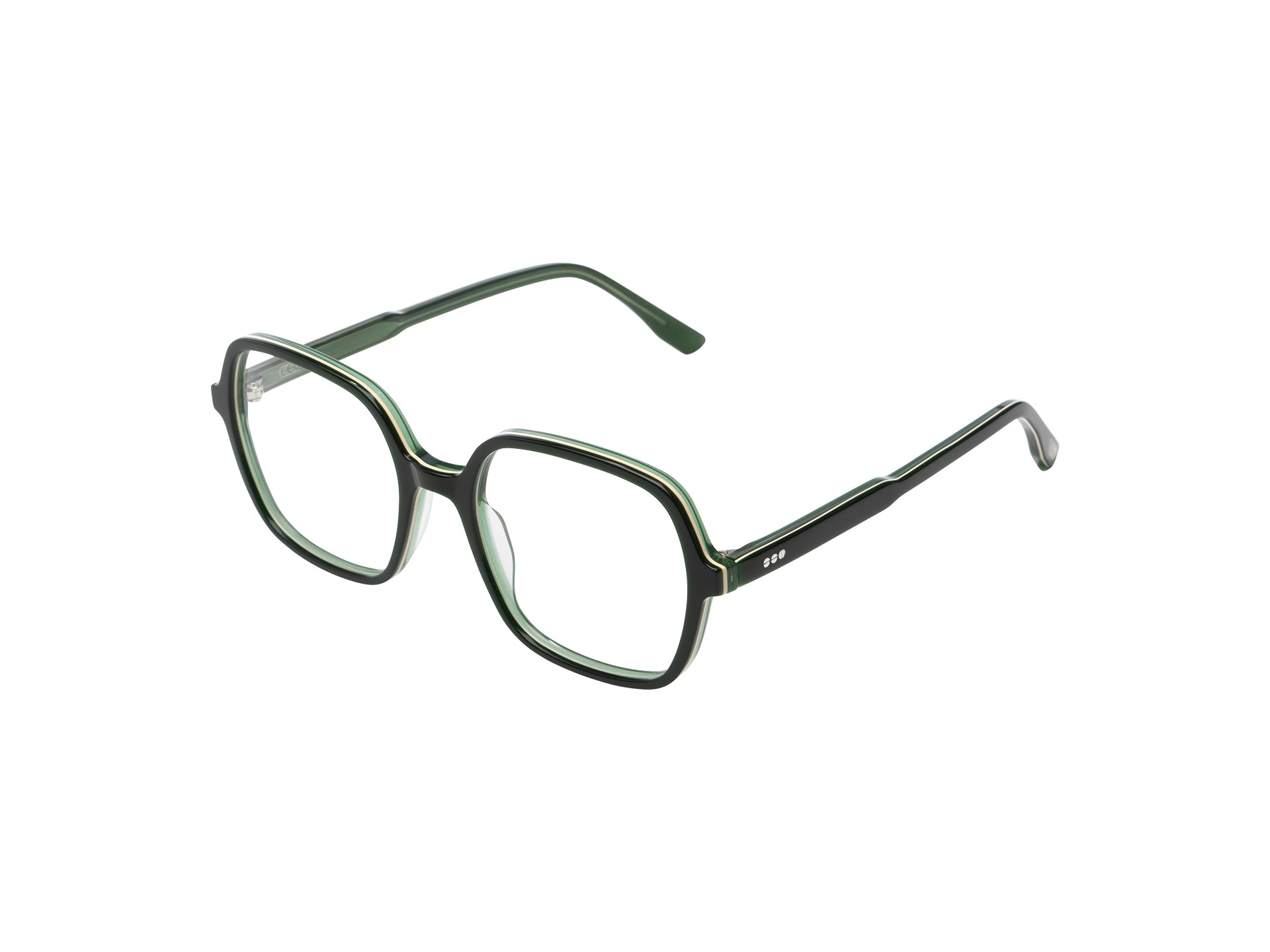 komono-petra-green-forest-lunettes-optiques-carr-es-oversize-en-co-ac-tate image 2