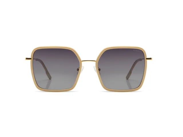 komono-audrey-marshmallow-gold-lunettes-de-soleil-oversize-polaris-es image 1