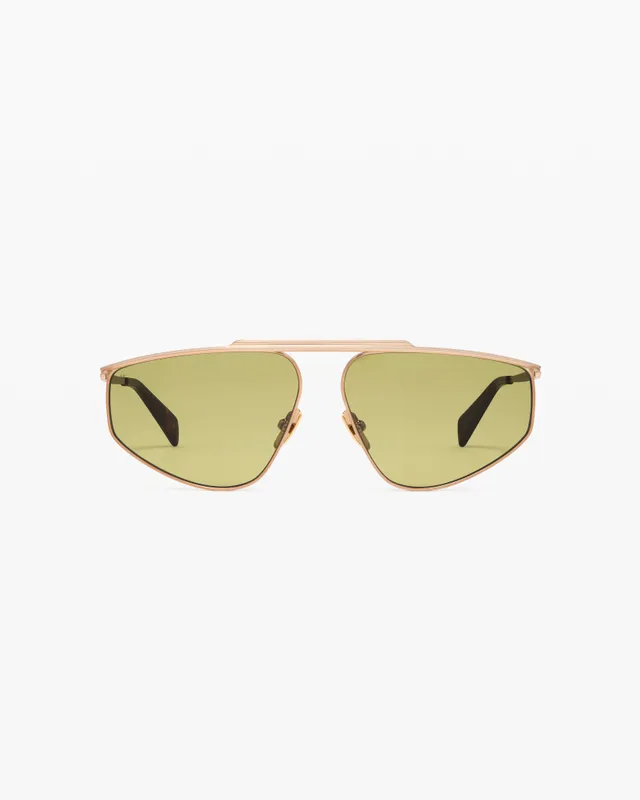 jimmy-fairly-la-lyra-lunettes-de-soleil-aviateur-dor-e-oversize-acier image 1