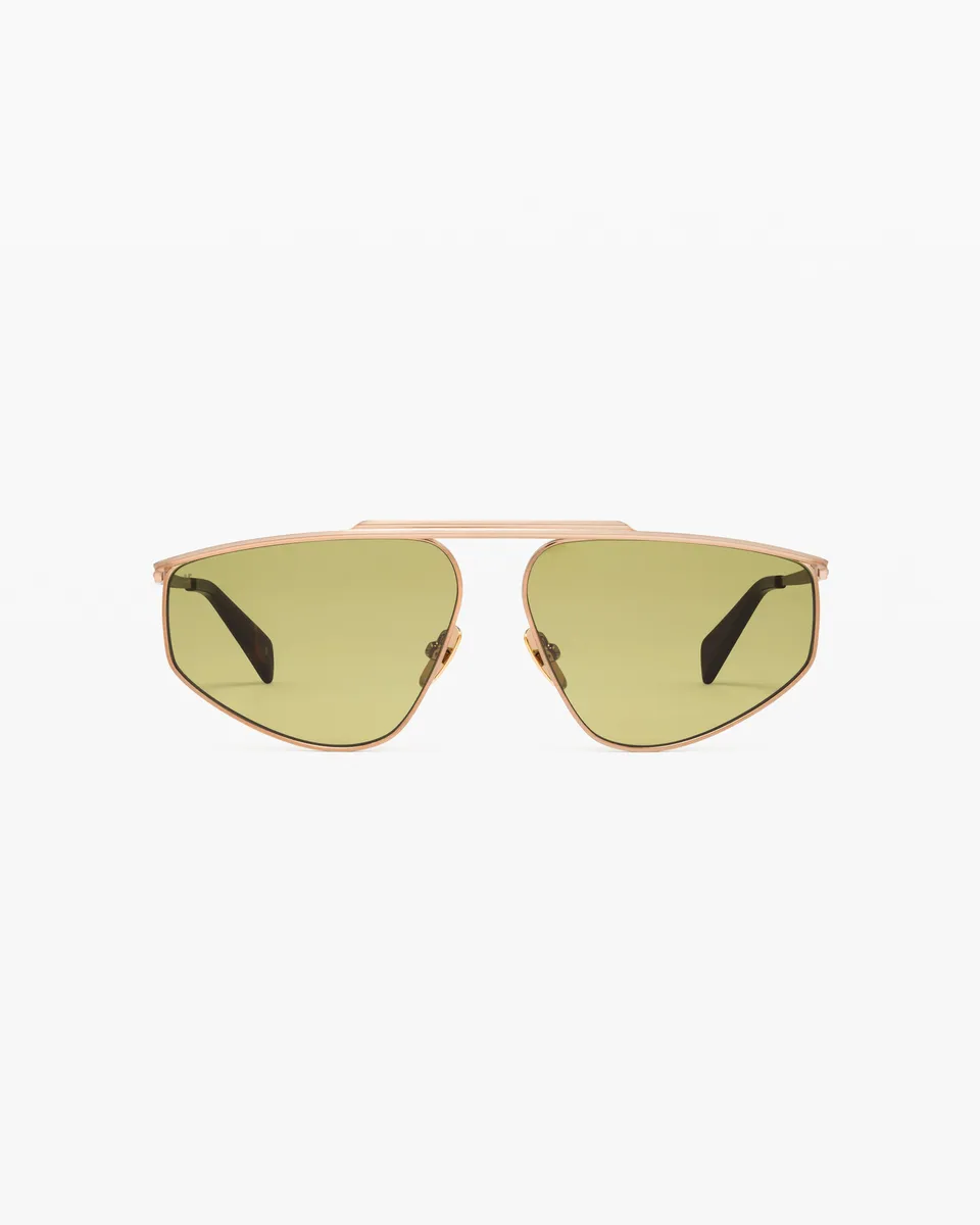 jimmy-fairly-la-lyra-lunettes-de-soleil-aviateur-dor-e-oversize-acier image 1