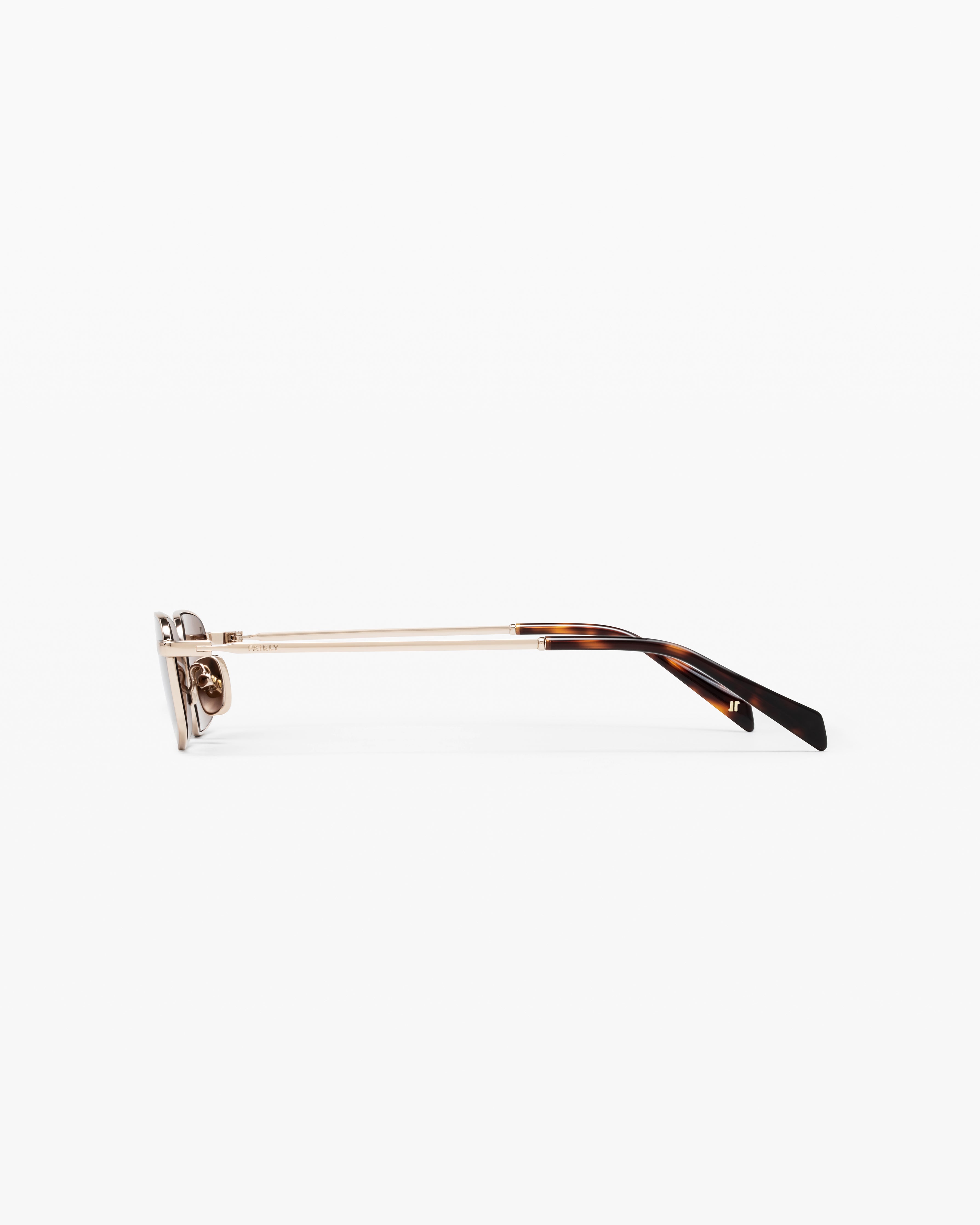 jimmy-fairly-la-kayaly-lunettes-de-soleil-rectangulaires-en-acier-inoxydable-dor image 2