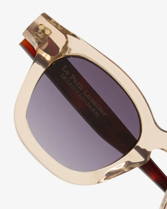 le-petit-lunetier-bruce-champagne-lunettes-de-soleil-r-tro-en-ac-tate-bicolore-c image 1