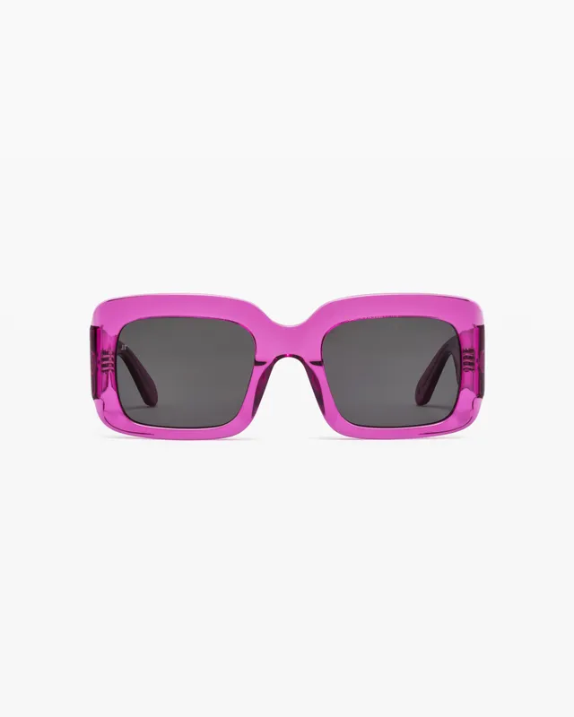 jimmy-fairly-la-gioia-lunettes-de-soleil-rectangulaires-oversize-en-ac-tate-rose image 1
