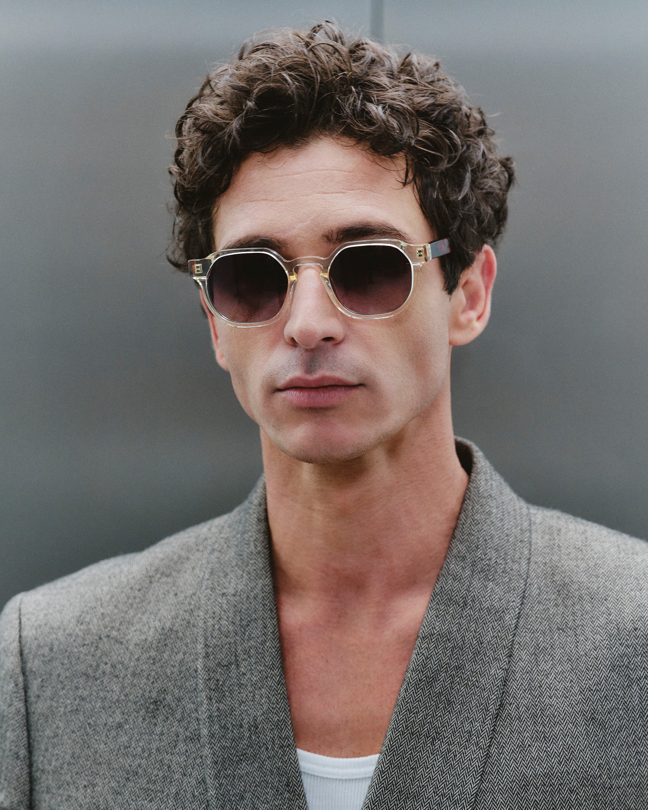 le-petit-lunetier-cole-transparent-lunettes-de-soleil-r-tro-en-ac-tate-transpare image 2