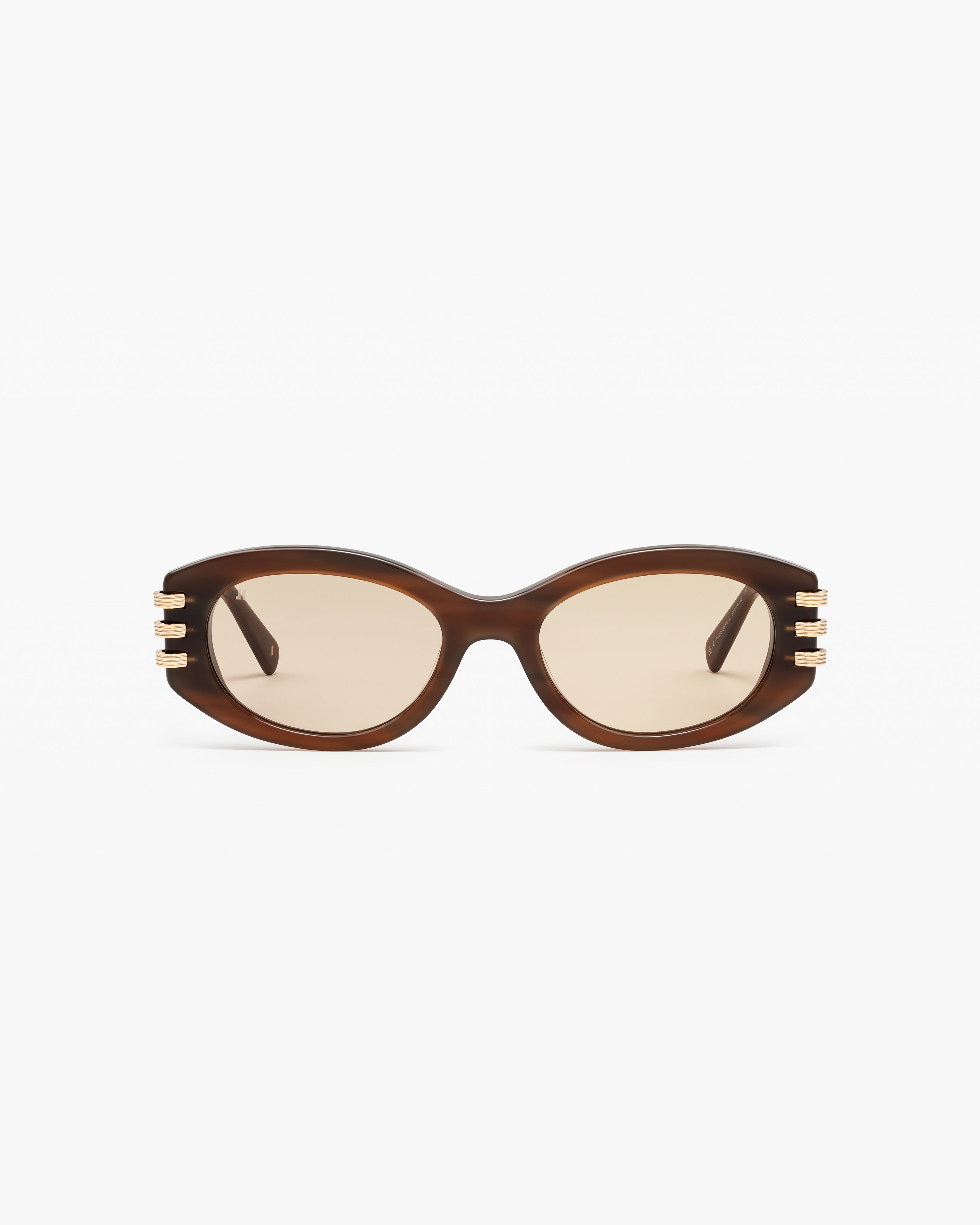 jimmy-fairly-la-goma-lunettes-de-soleil-ovales-femme-marron-taille-m image 1