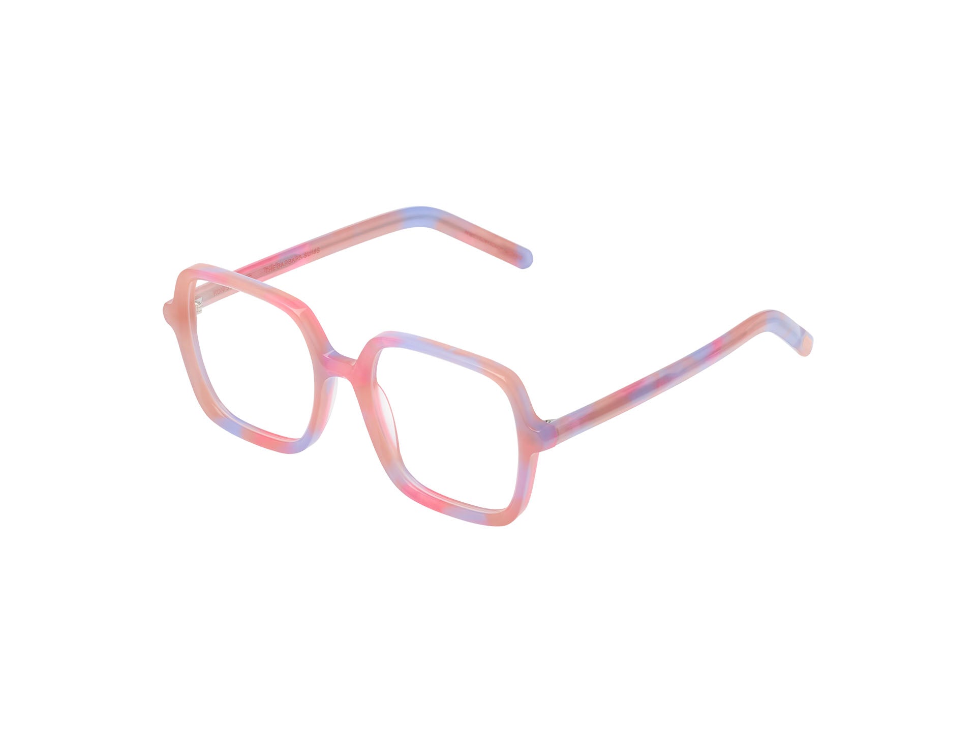 komono-barbara-slims-cotton-candy-sky-lunettes-de-soleil-rondes-acier-inoxydable image 2