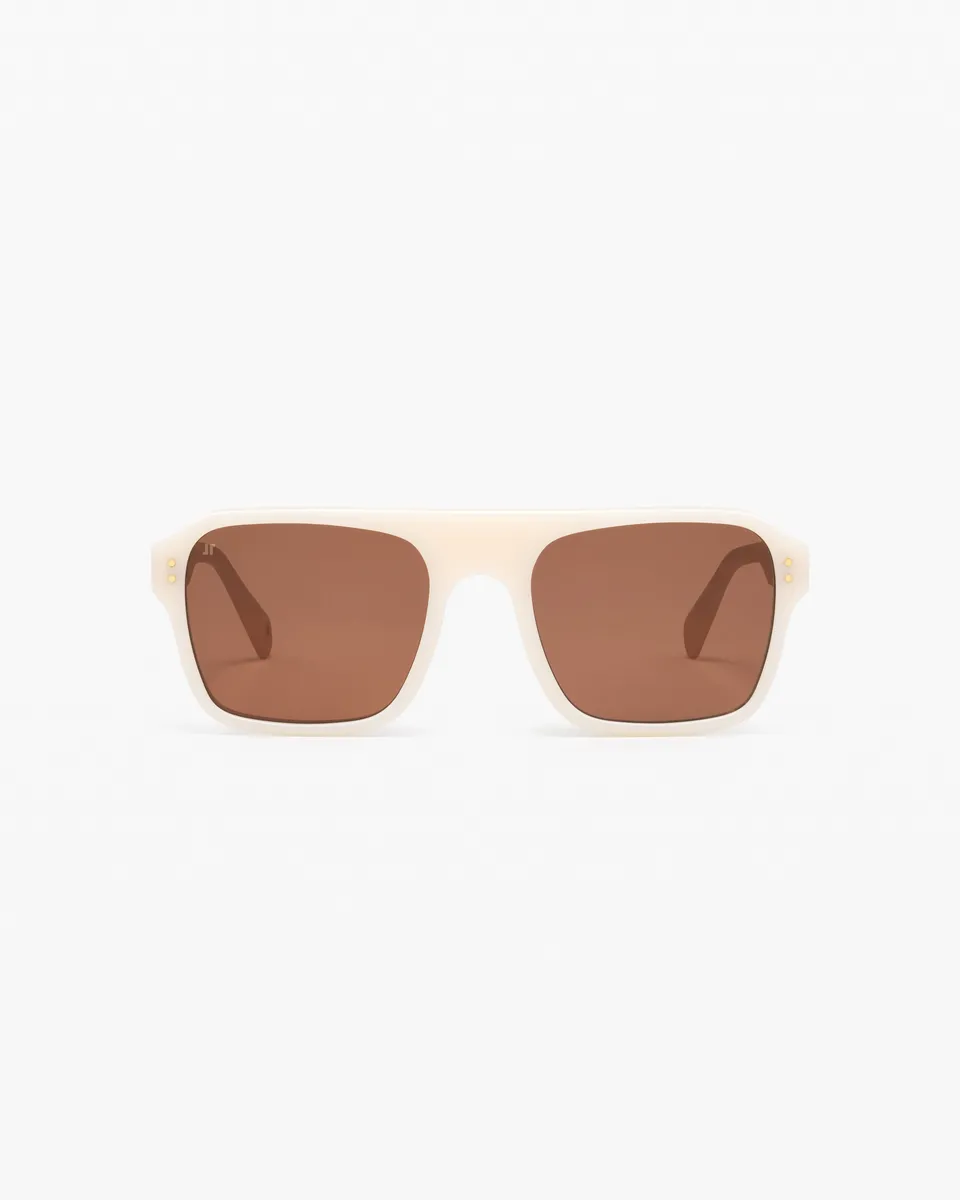 jimmy-fairly-la-mace-lunettes-de-soleil-aviateur-ivoire-femme image 1