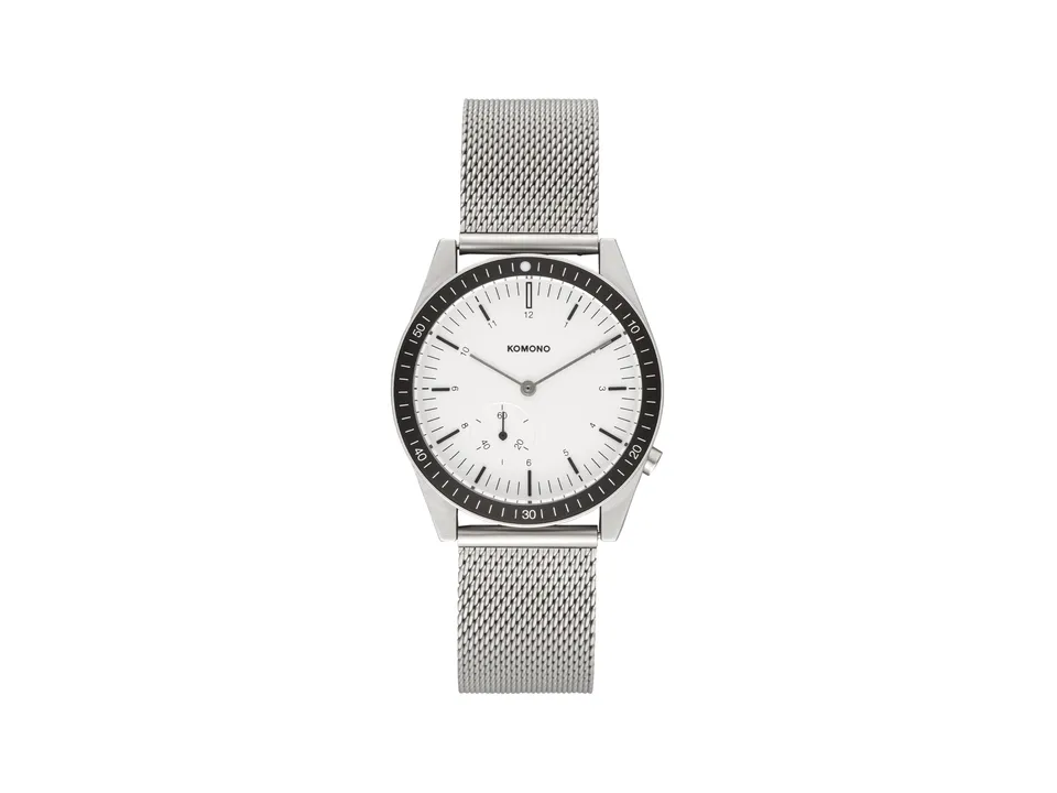 komono-ray-legacy-mesh-silver-montre-plong-e-chrono image 1