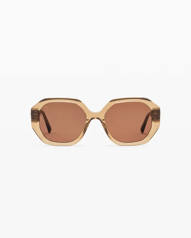 jimmy-fairly-la-cashew-lunettes-de-soleil-carr-es-oversize-marron-femme image 1