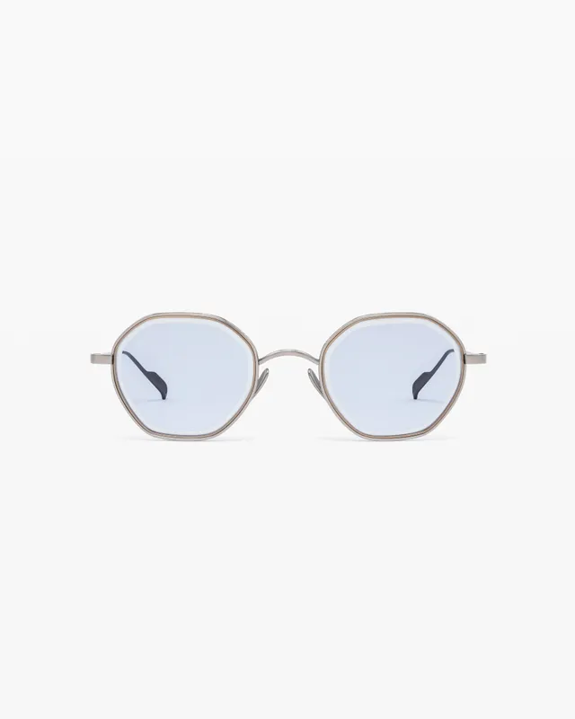jimmy-fairly-la-lio-lunettes-de-soleil-hexagonales-homme-m-tal-dor image 1