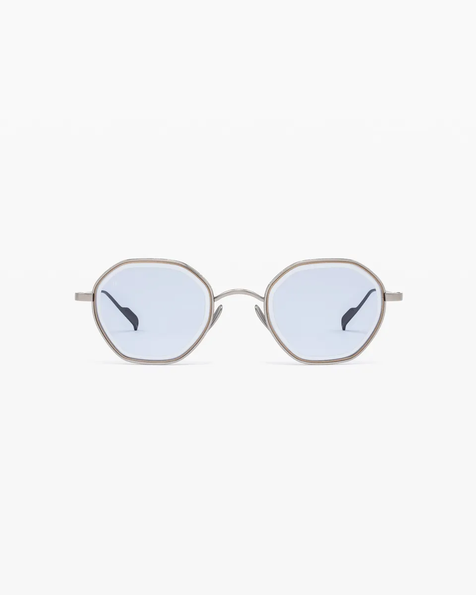 jimmy-fairly-la-lio-lunettes-de-soleil-hexagonales-homme-m-tal-dor image 1
