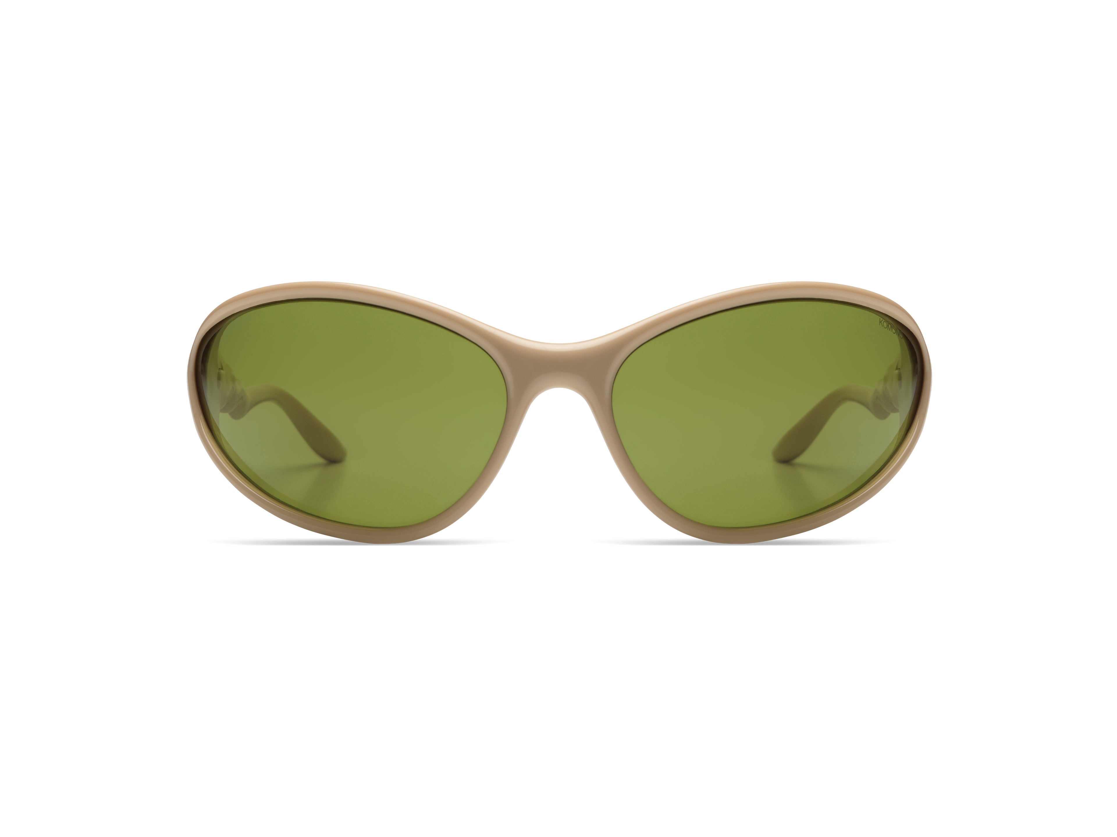 komono-the-glitch-almond-kaki-lunettes-de-soleil-en-bioplastique-verres-color-s- image 1