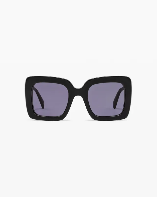 jimmy-fairly-la-bruma-lunettes-de-soleil-carr-es-oversize-noires-en-ac-tate-pour image 1