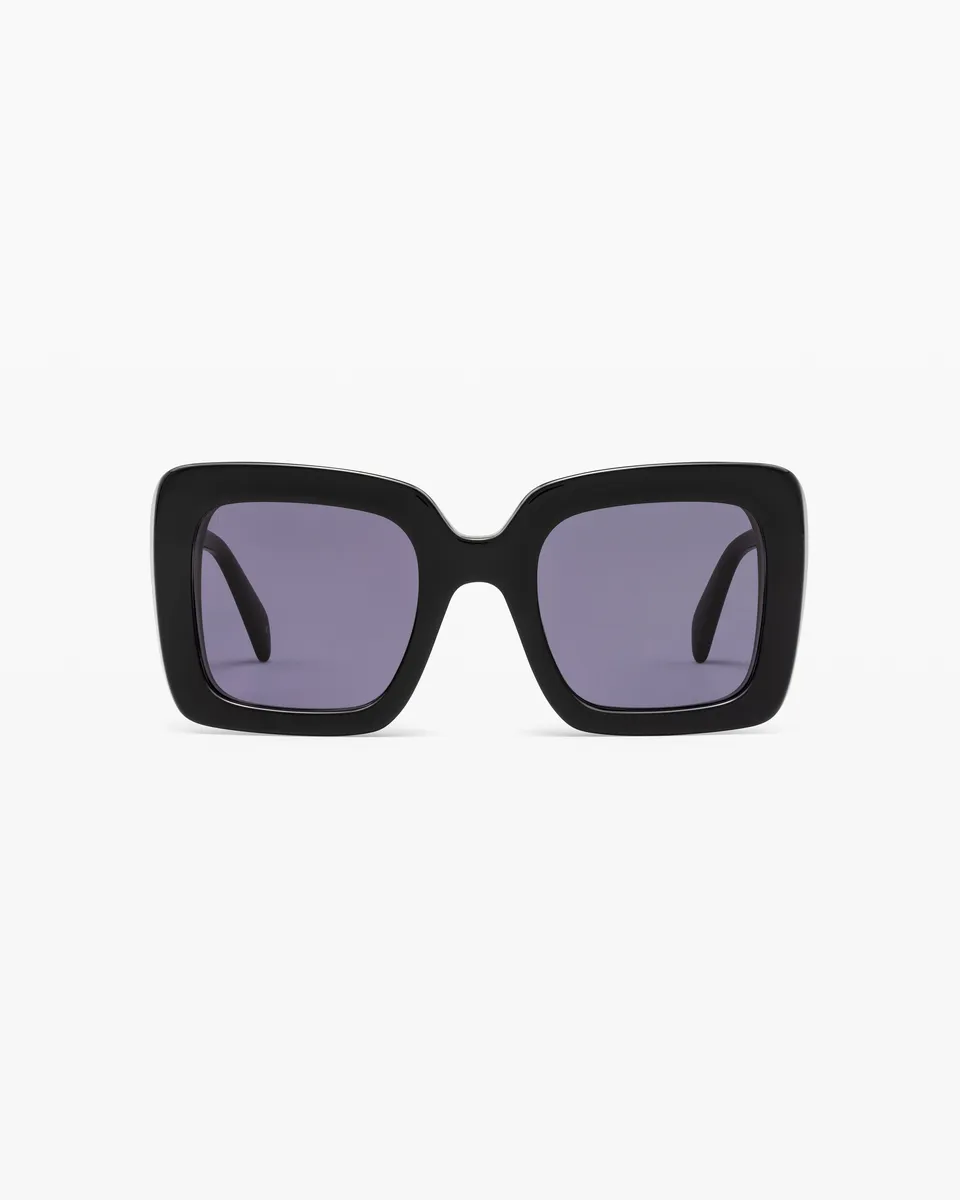 jimmy-fairly-la-bruma-lunettes-de-soleil-carr-es-oversize-noires-en-ac-tate-pour image 1