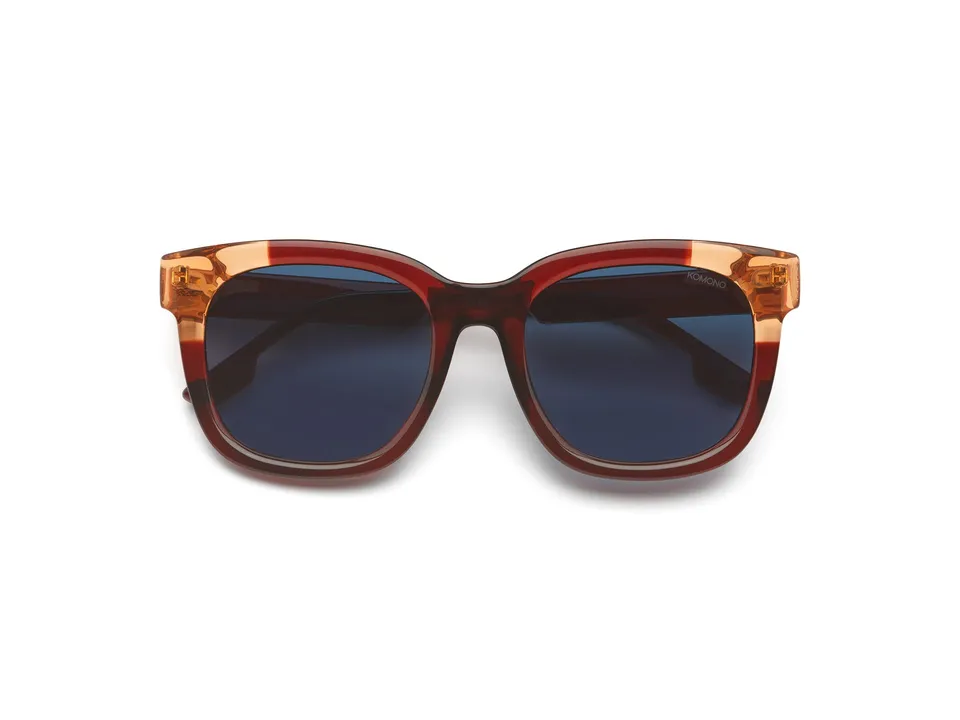 komono-sienna-lunettes-de-soleil-burgundy-coral-oversize image 1