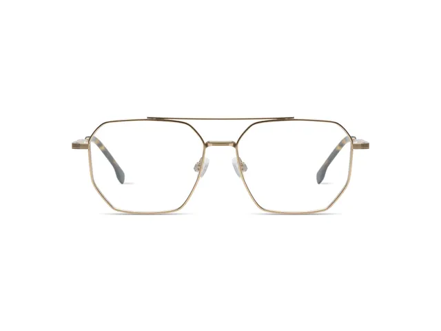 komono-hawk-white-gold-giraffe-lunettes-de-vue-en-titane-monture-l-g-re-premium image 1