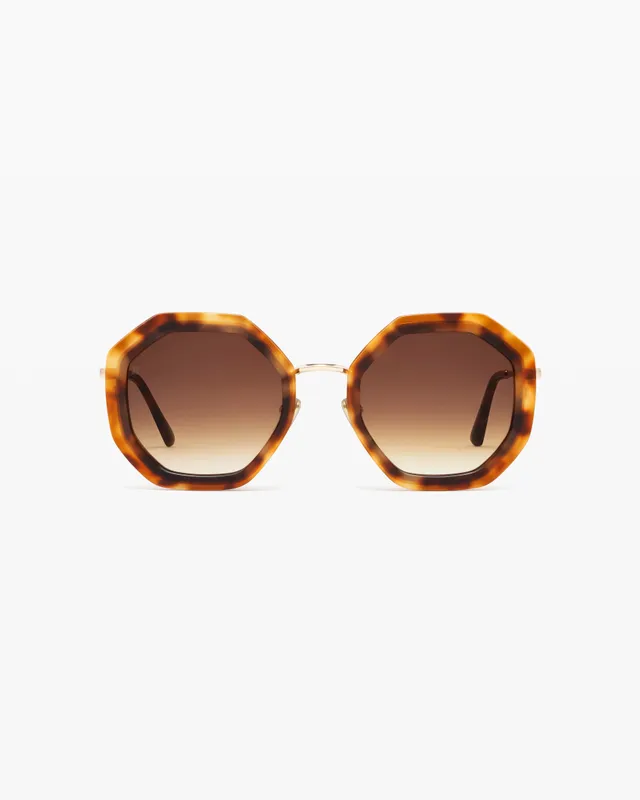 jimmy-fairly-la-angie-lunettes-de-soleil-hexagonales-medium-caille-femme image 1
