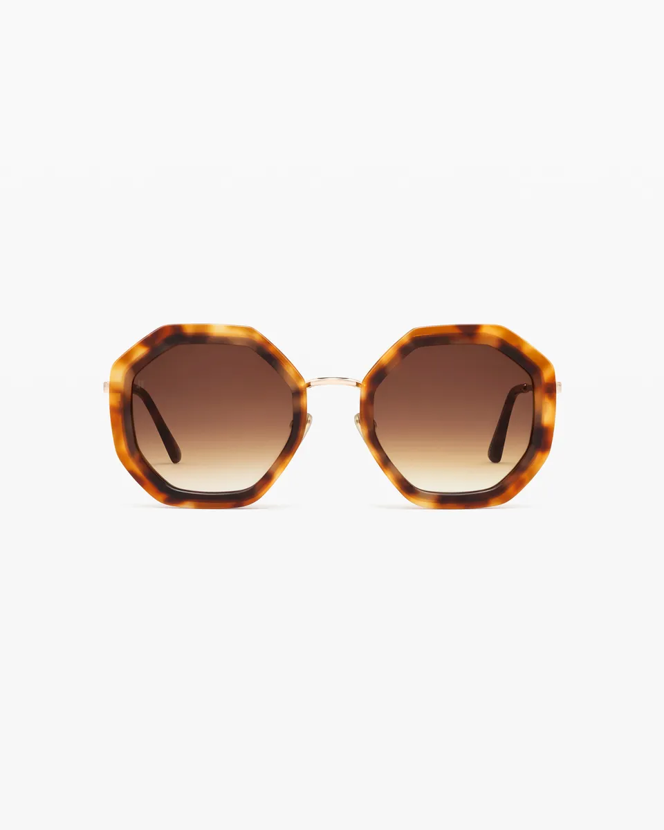 jimmy-fairly-la-angie-lunettes-de-soleil-hexagonales-medium-caille-femme image 1