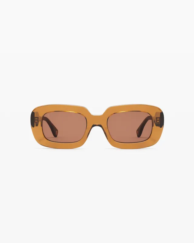 jimmy-fairly-la-ily-lunettes-de-soleil-rectangulaires-femme-en-ac-tate-marron image 1