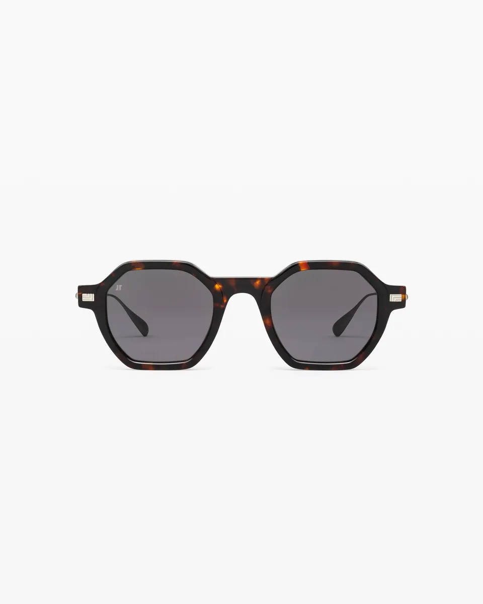 jimmy-fairly-la-telio-lunettes-de-soleil-hexagonales-titane-et-ac-tate-caille-fo image 1