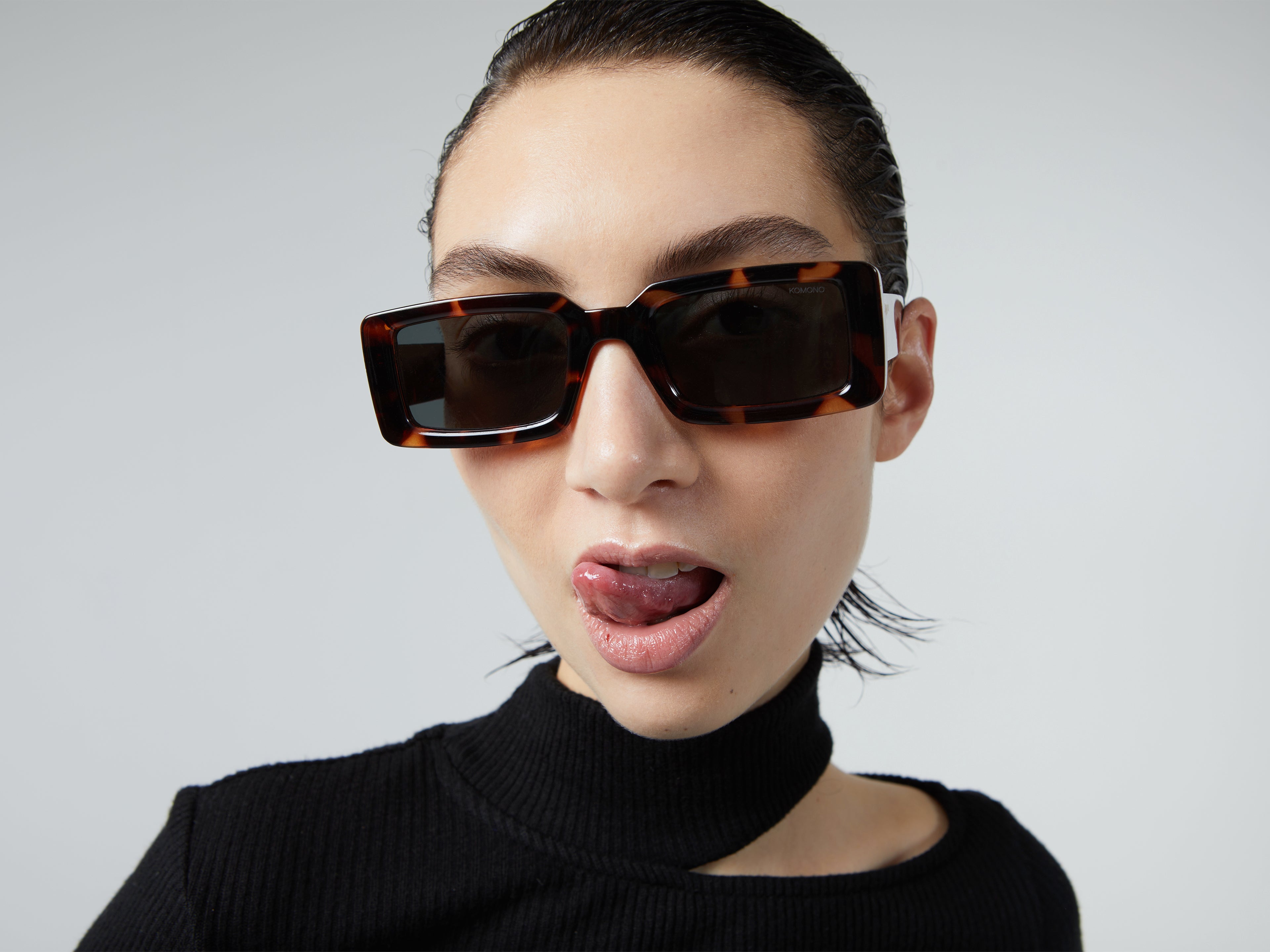 komono-malick-havana-lunettes-de-soleil-rectangulaires-bioplastique-taille-l image 4