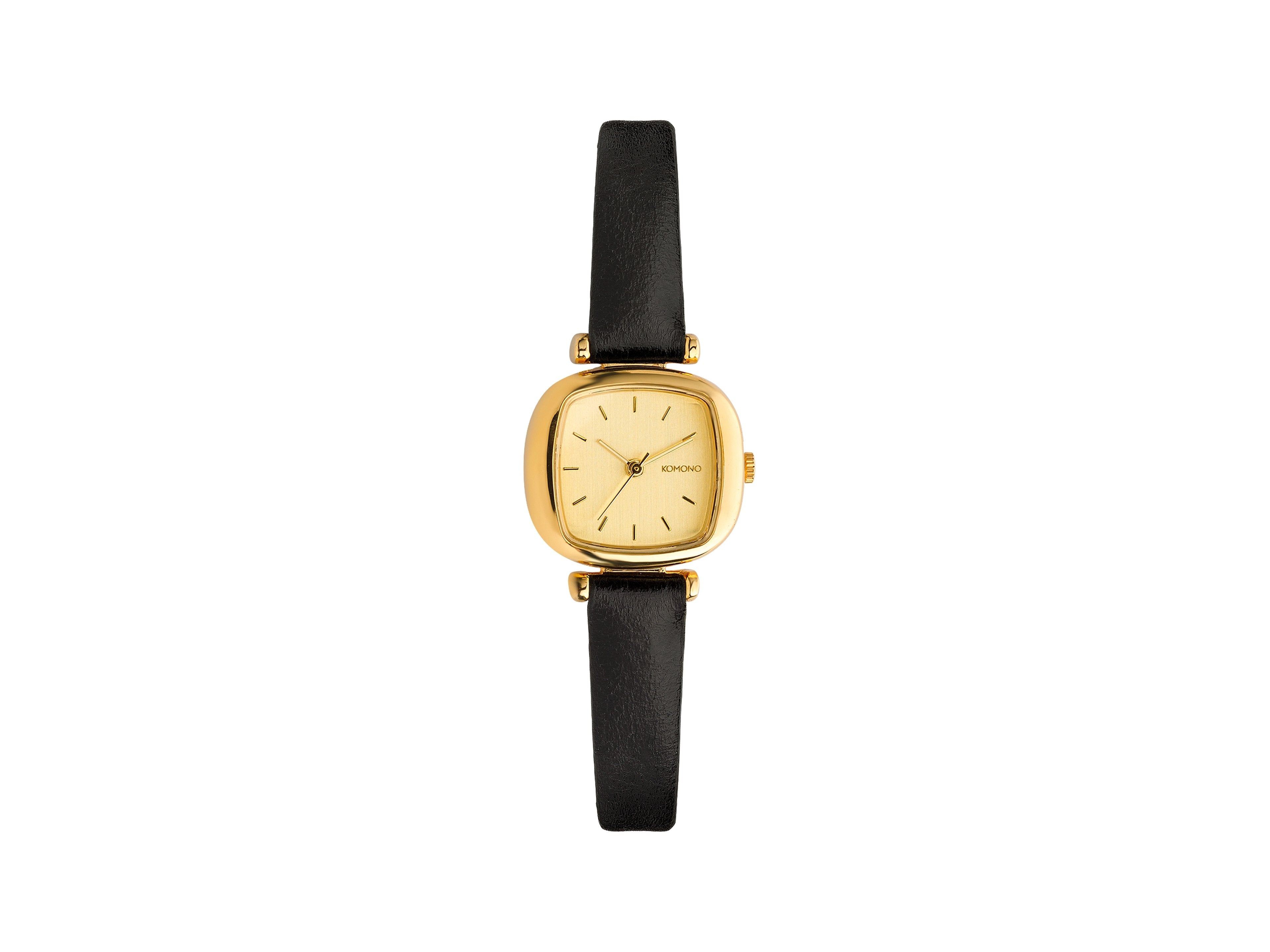 montre-femme-komono-moneypenny-gold-black-minimaliste-bijou image 1