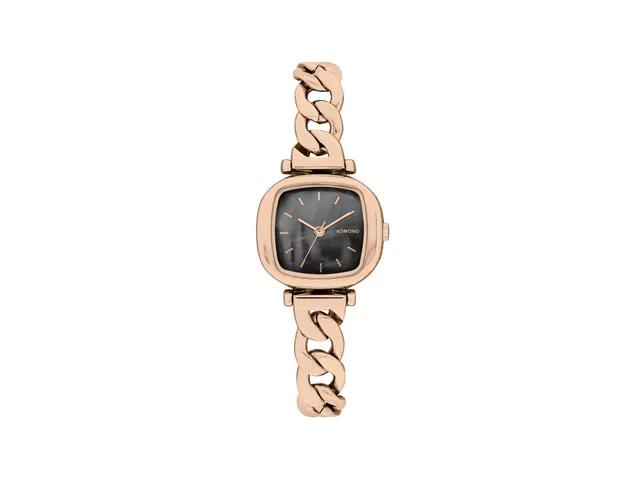 komono-moneypenny-revolt-rose-gold-black-montre-bracelet-femme-minimalist-acier- image 1