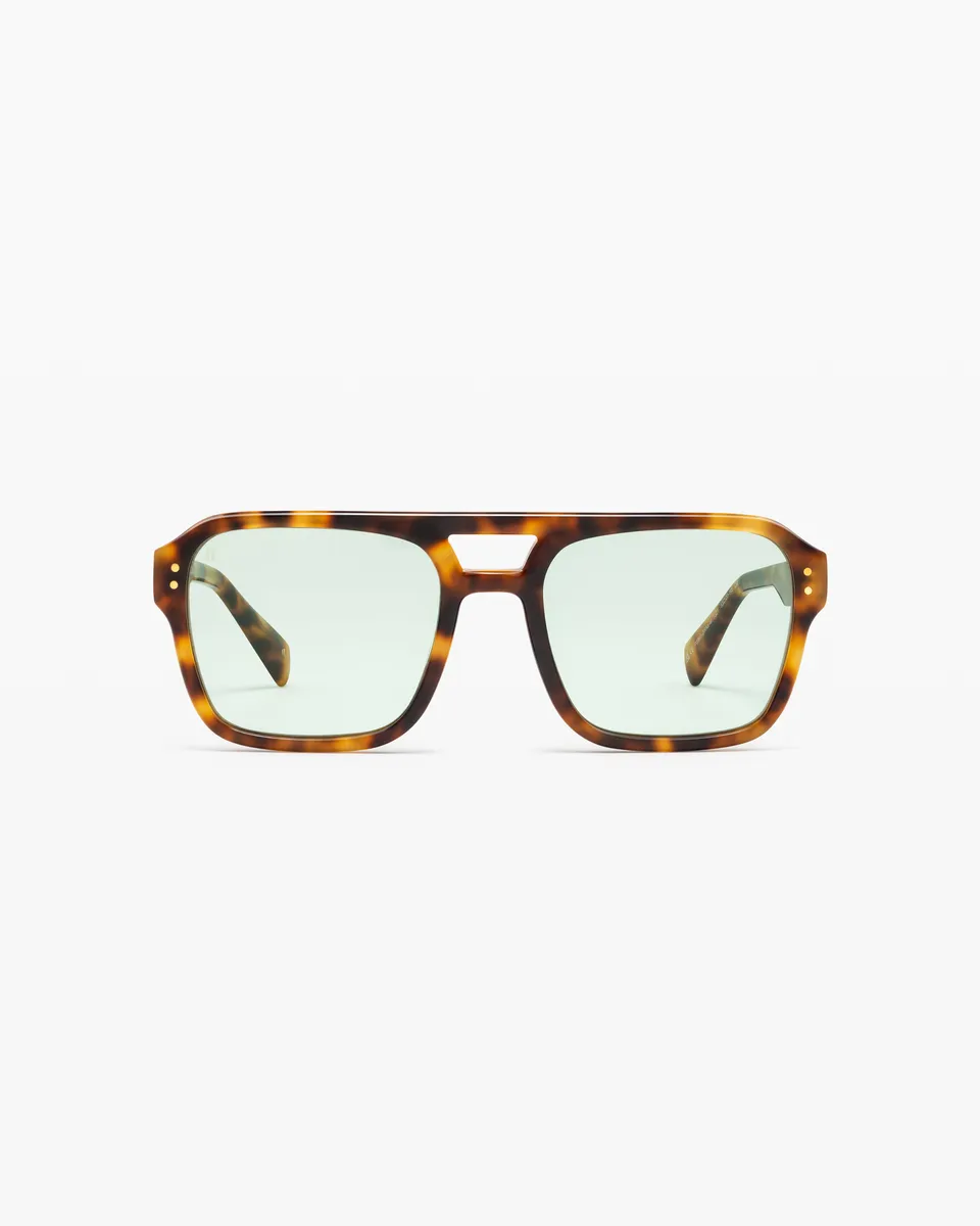 jimmy-fairly-la-alex-lunettes-solaires-aviateur-homme-en-ac-tate-caille-fonc-ver image 1