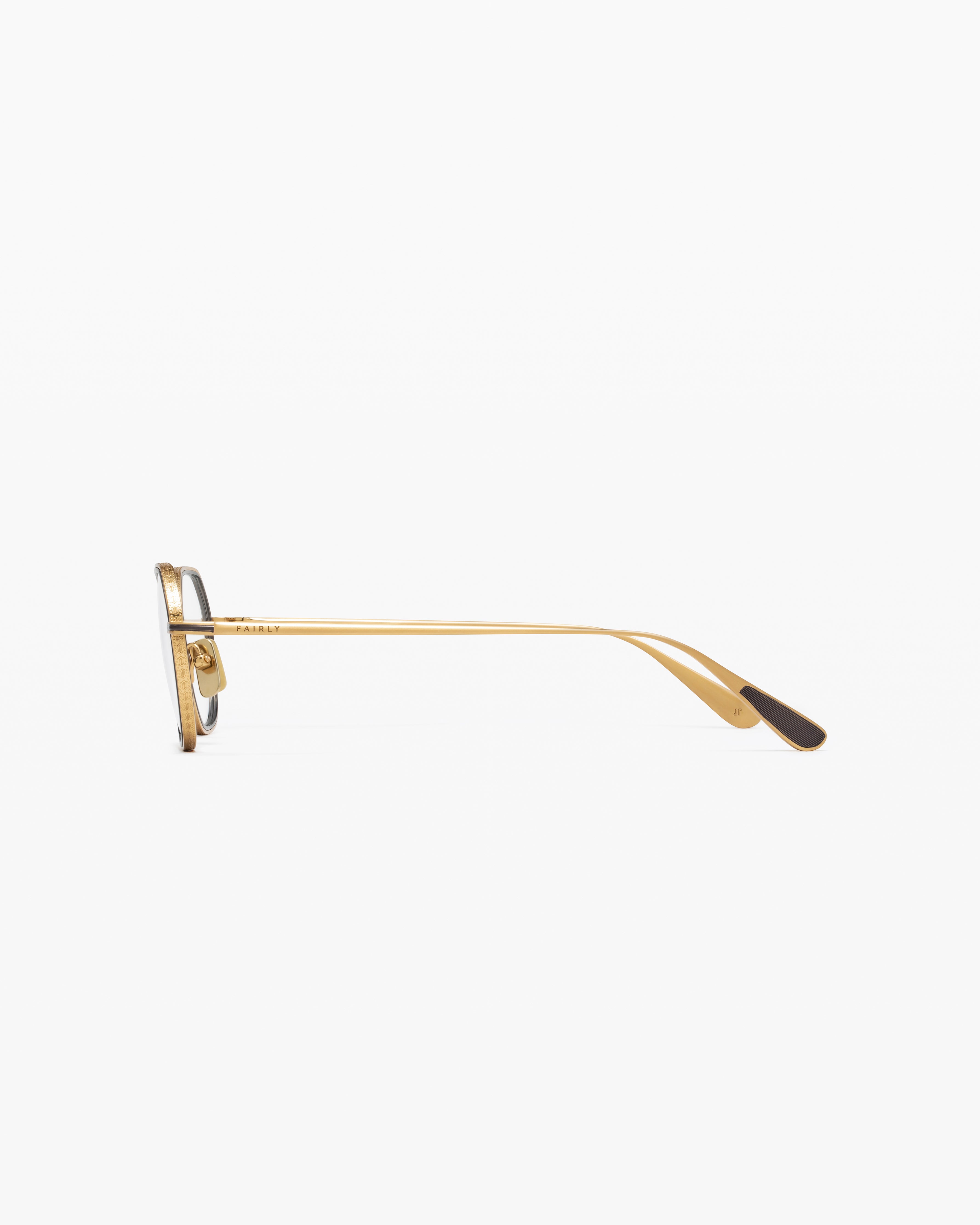 jimmy-fairly-la-kyo-lunettes-de-vue-rondes-titane-dor-japon-homme image 2