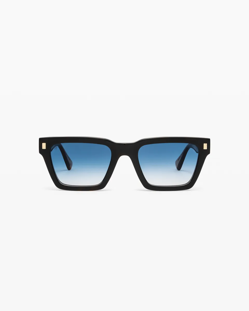 jimmy-fairly-la-deep-lunettes-de-soleil-rectangulaires-noires-homme-effet-paille image 1
