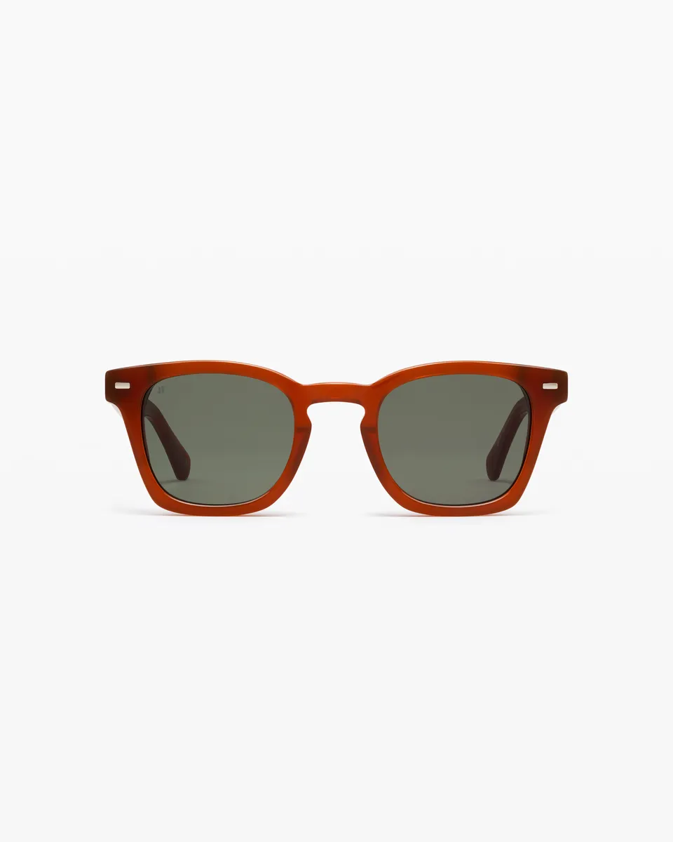 jimmy-fairly-la-bari-lunettes-de-soleil-carr-es-en-ac-tate-orange-homme image 1