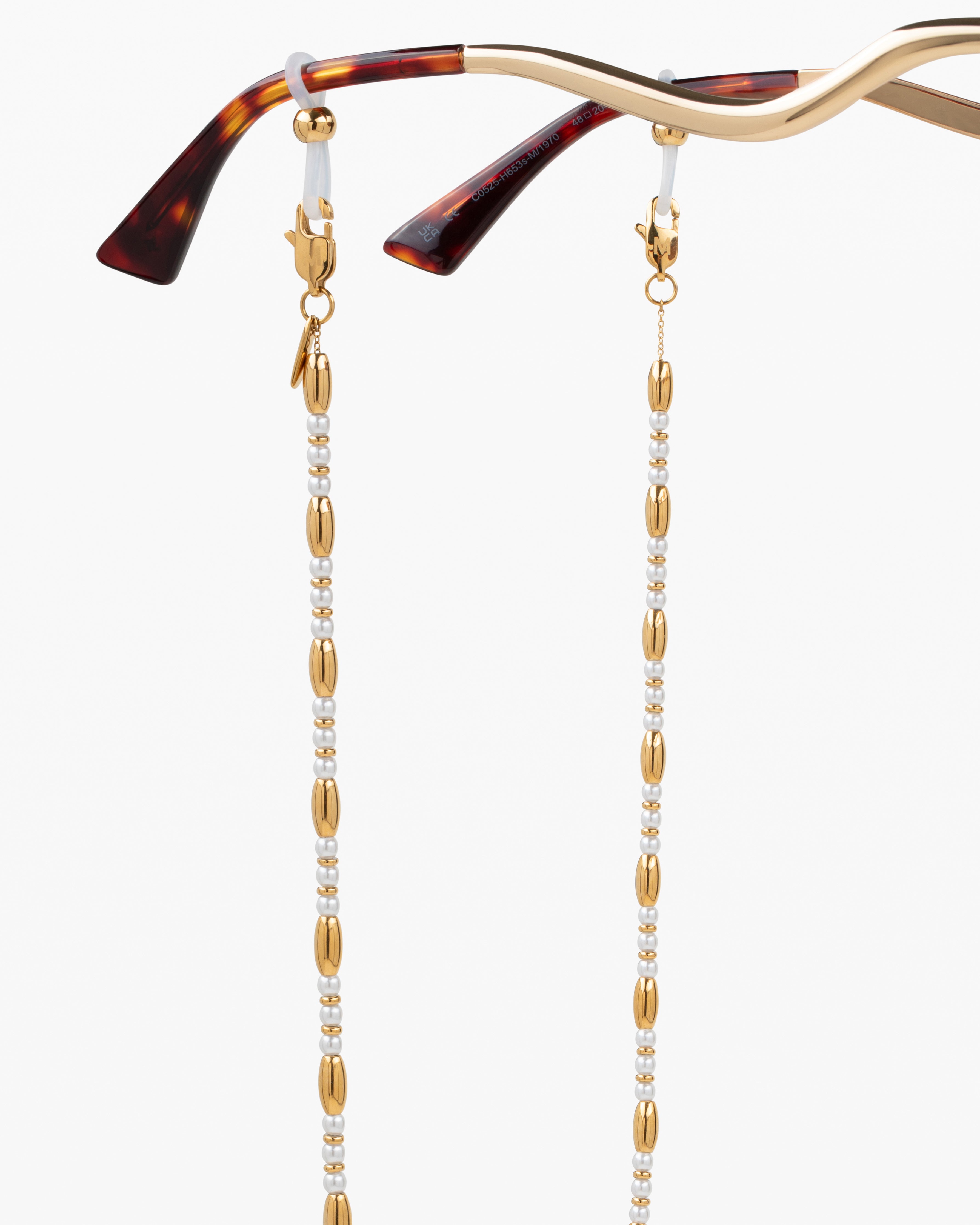 jimmy-fairly-la-alyssa-cha-ne-pour-lunettes-en-acier-inoxydable-style-missoma image 1