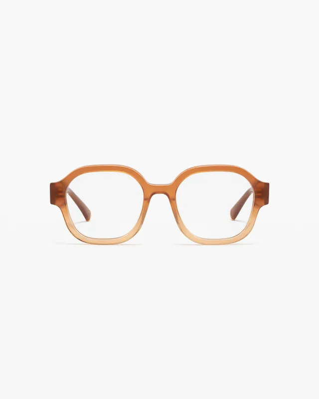 jimmy-fairly-la-bahia-lunettes-de-vue-carr-es-marron-medium-femme image 1