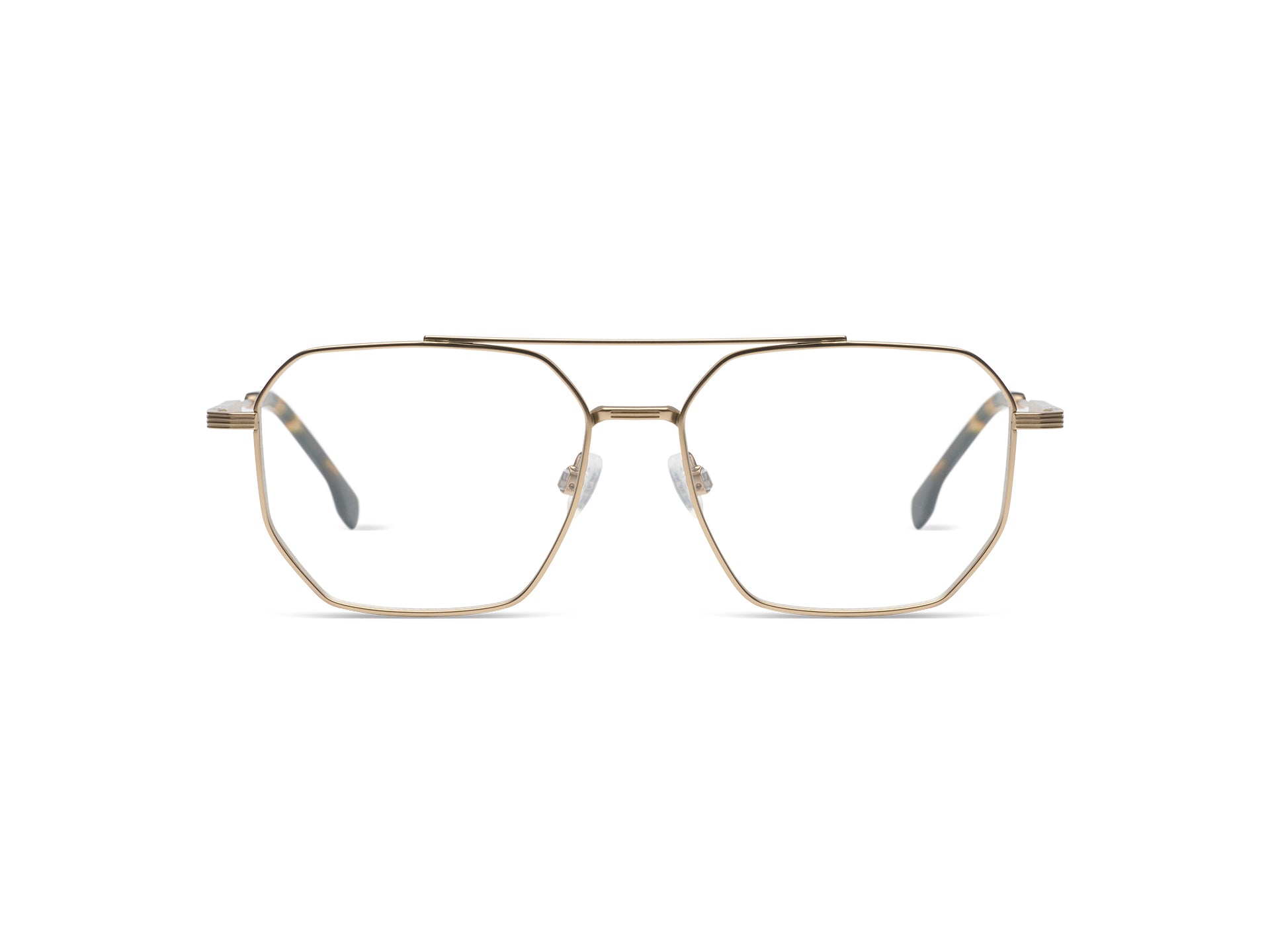 komono-hawk-white-gold-giraffe-lunettes-de-vue-en-titane-monture-l-g-re-premium image 1