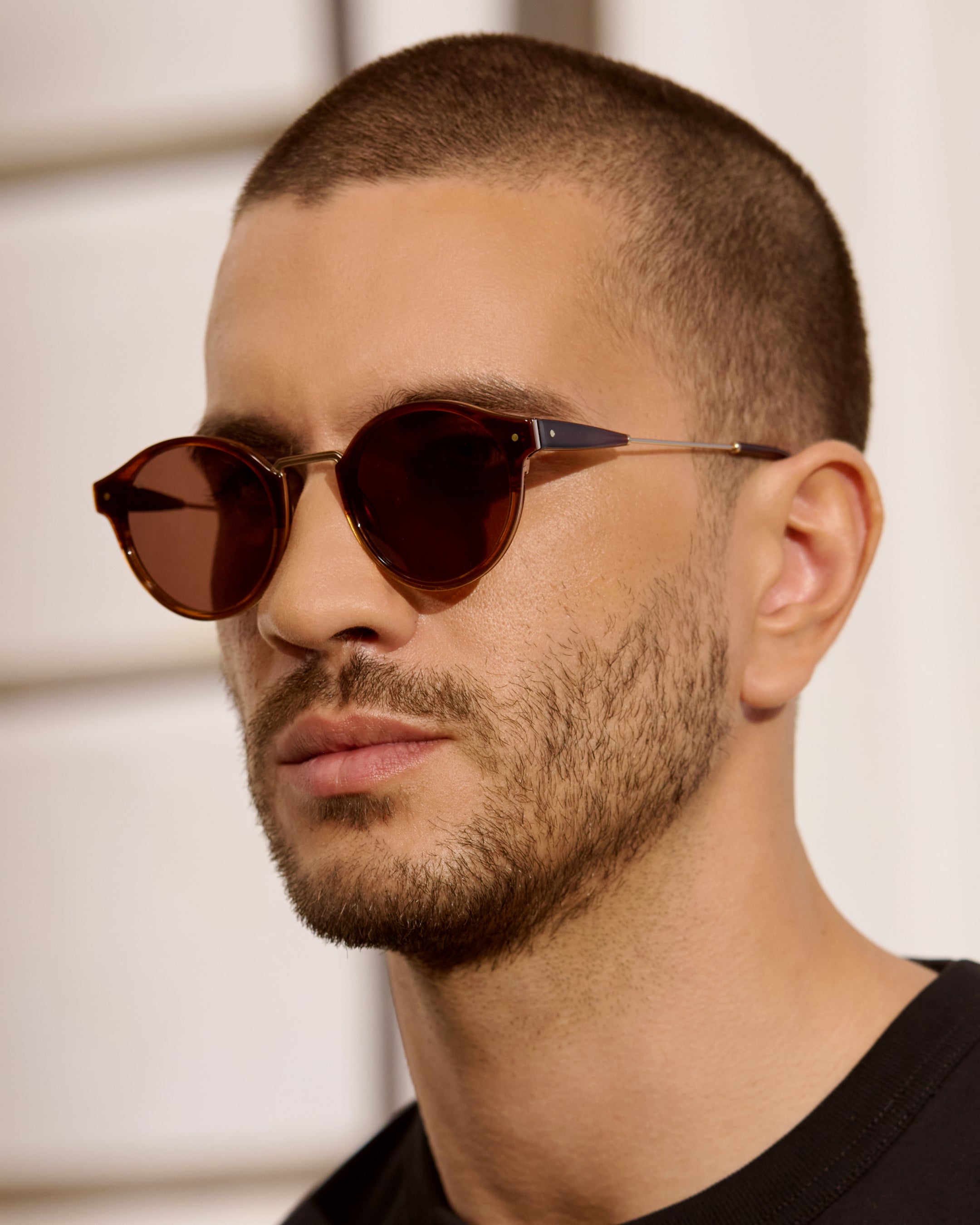 jimmy-fairly-la-real-m-marron-lunettes-de-soleil-pantos-rondes image 4