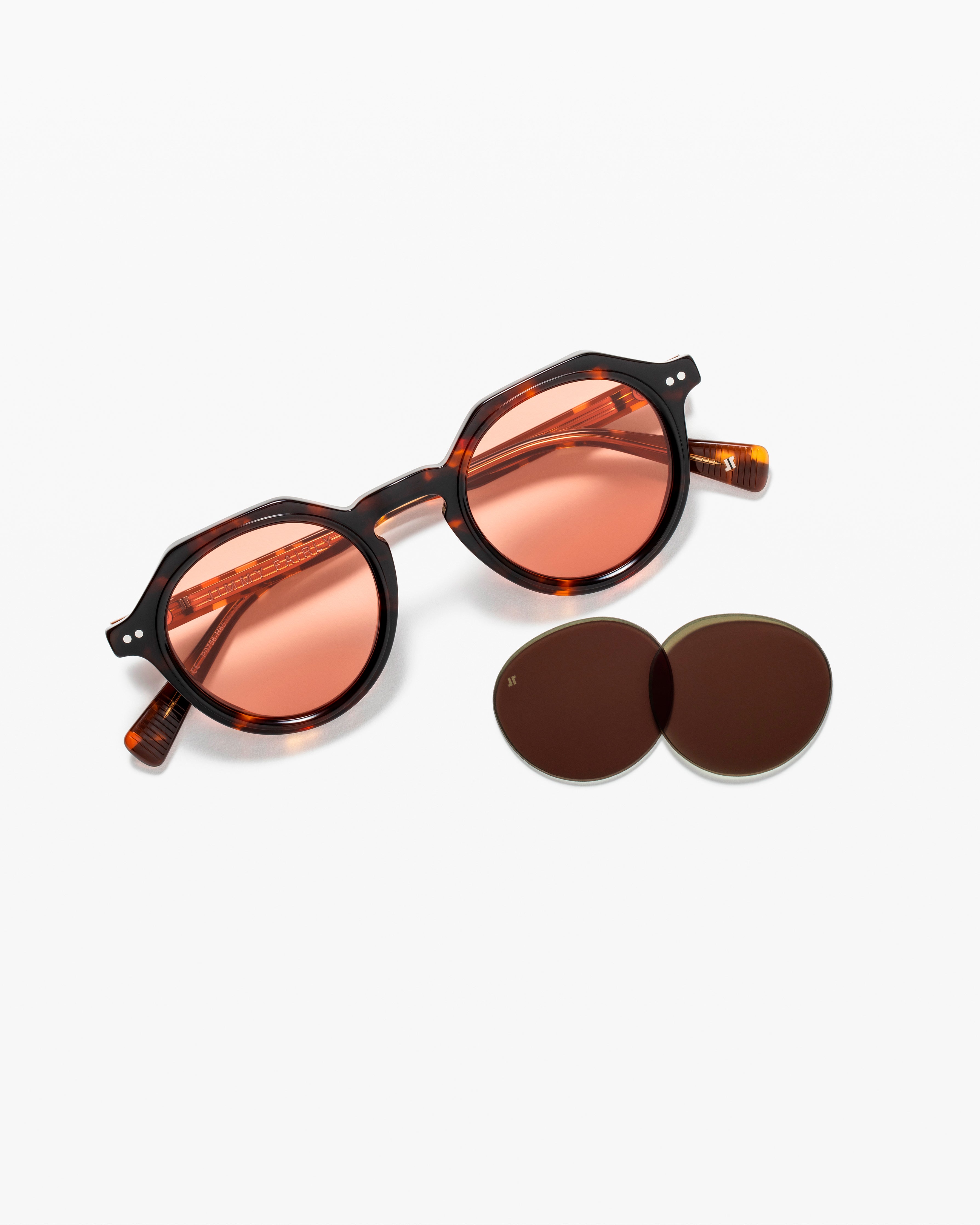 jimmy-fairly-la-santino-lunettes-de-soleil-rondes-en-ac-tate-caille-verres-teint image 3