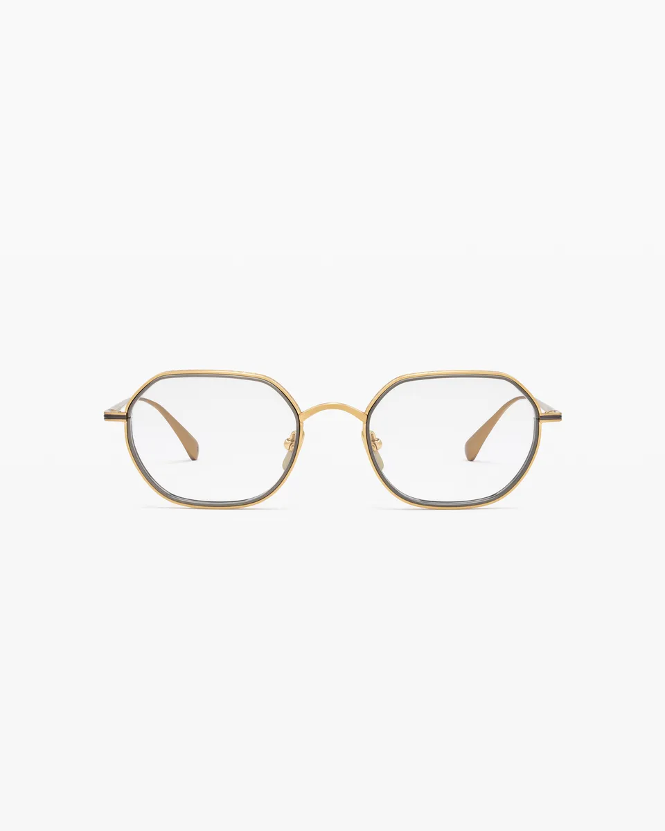 jimmy-fairly-la-kyo-lunettes-de-vue-rondes-titane-dor-japon-homme image 1