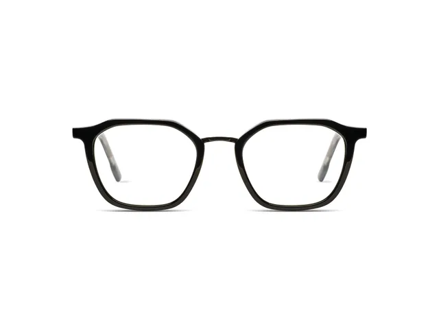 komono-hugo-black-rain-black-lunettes-de-vue-mixte-ac-tate-et-acier image 1