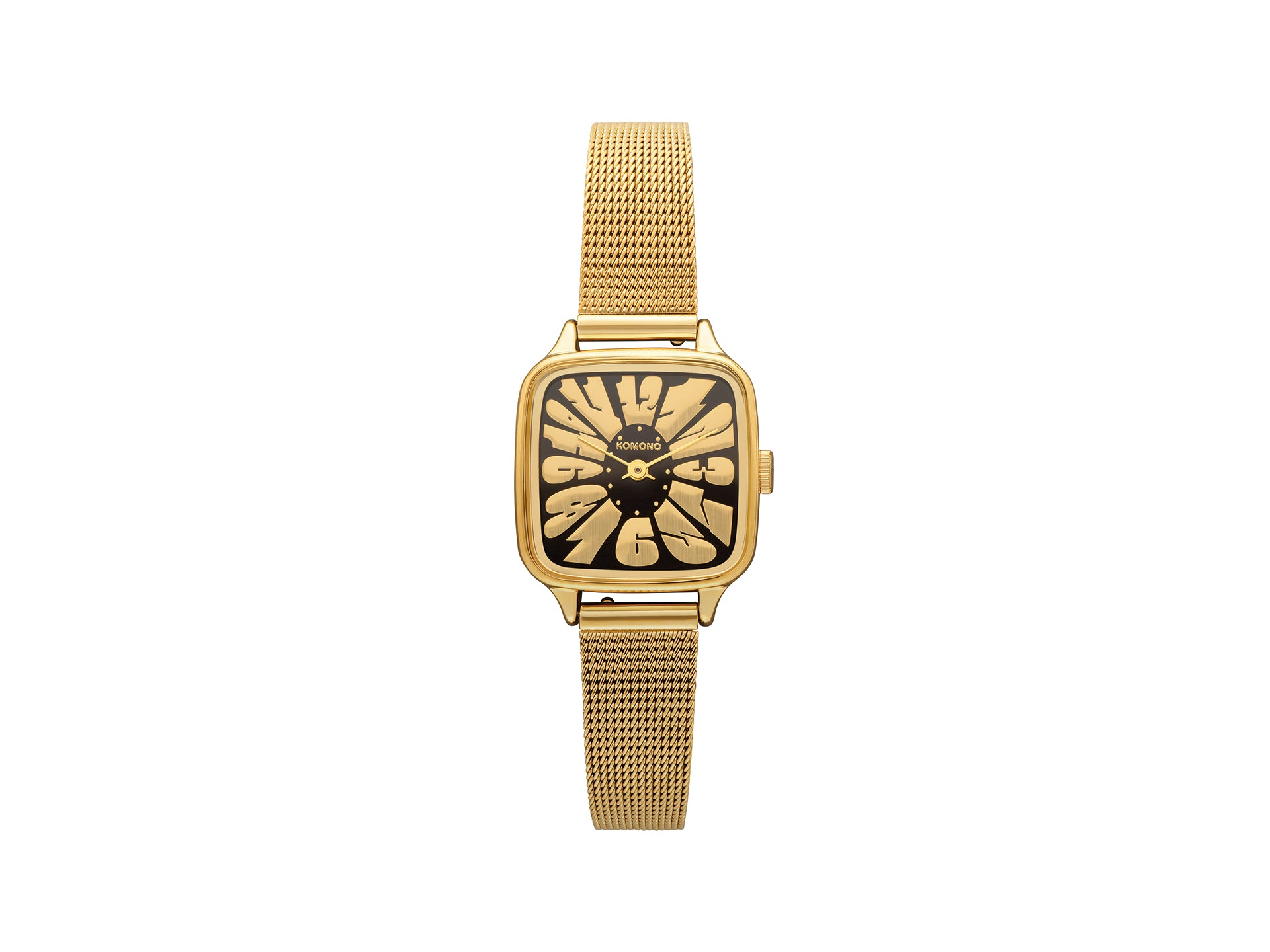 komono-kate-flower-royale-montre-femme-gold-black image 1