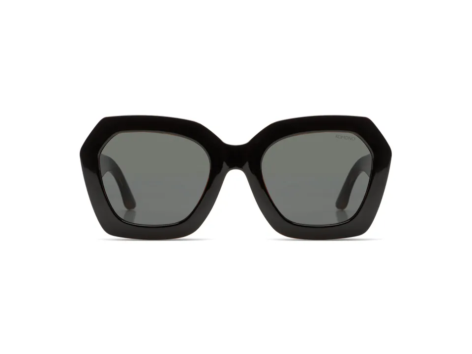 komono-gwen-black-tortoise-lunettes-de-soleil-hexagonales image 1