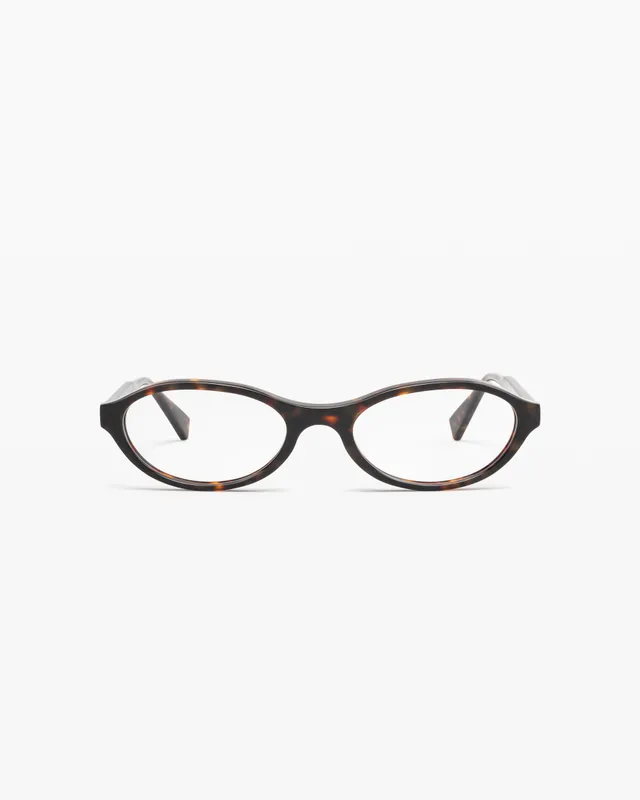 jimmy-fairly-la-meg-lunettes-de-vue-ovales-en-ac-tate-caille-fonc-e-style-90s image 1